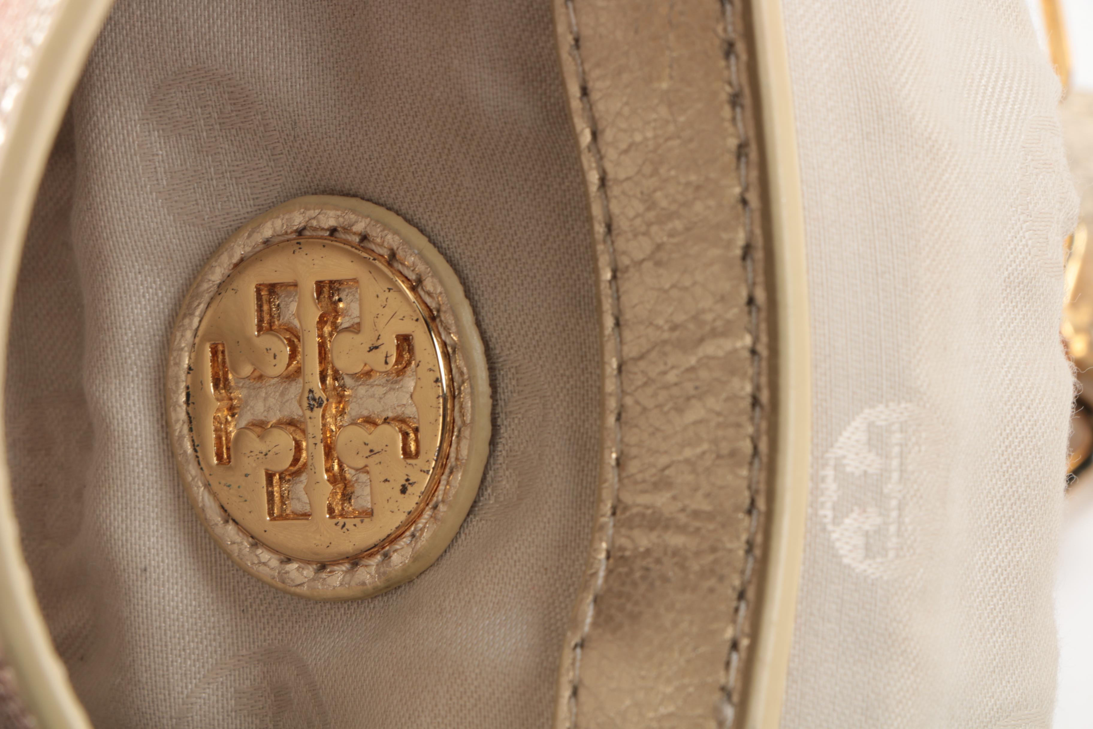 Tory Burch Metallic Leather Crossbody Bag