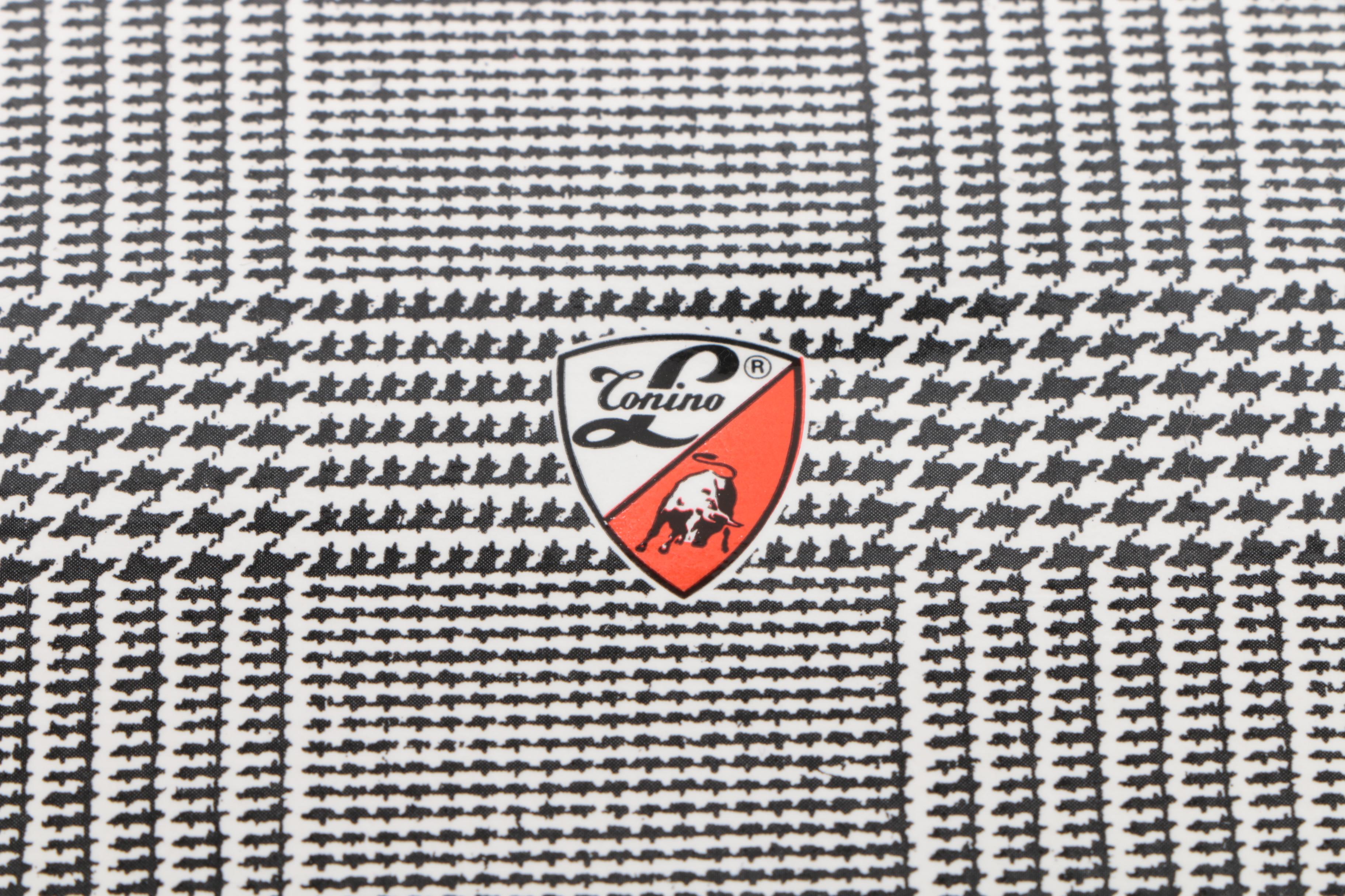 Men's Tonino Lamborghini Black Embossed Leather Wallets and Billfolds