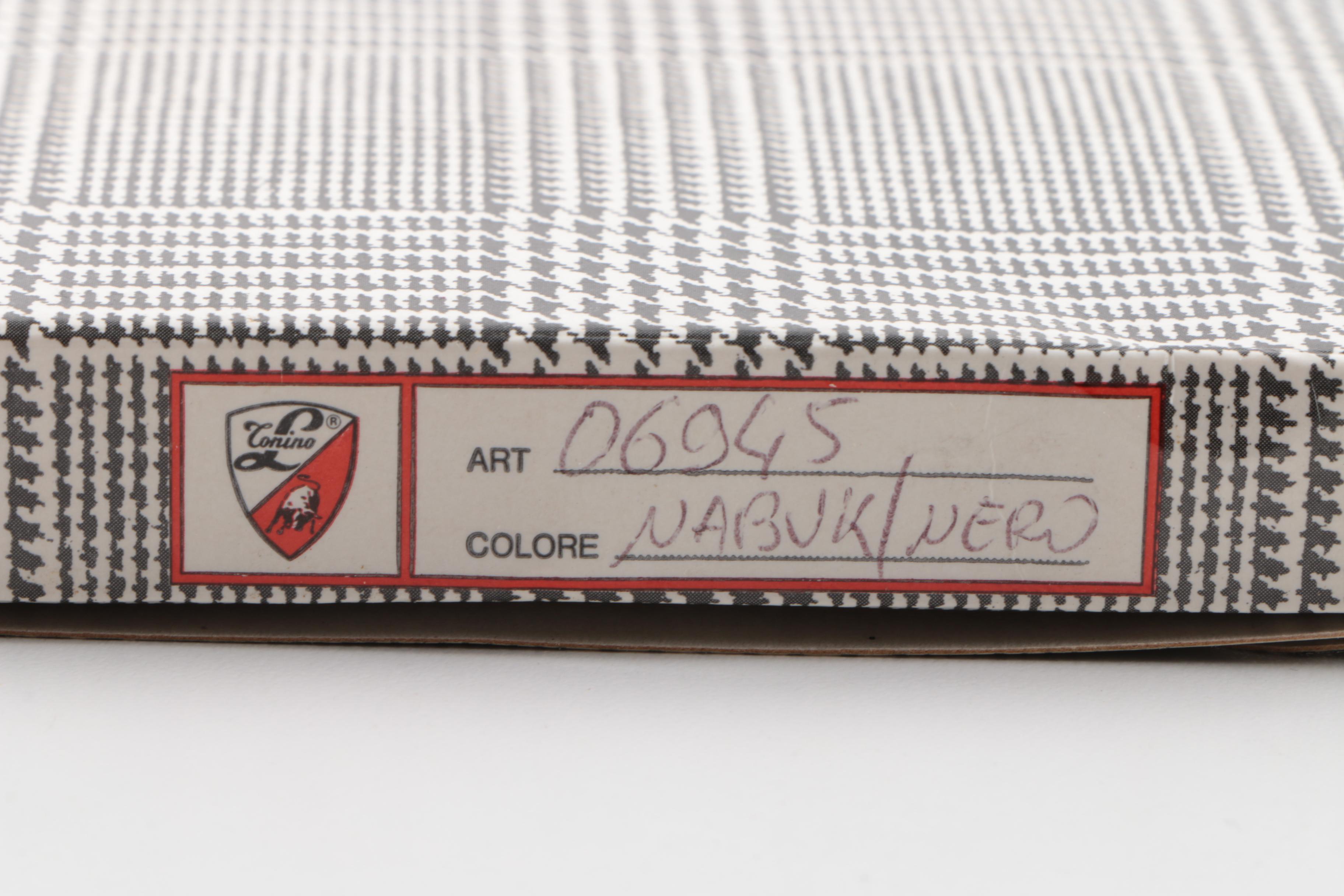 Men's Tonino Lamborghini Black Embossed Leather Wallets and Billfolds