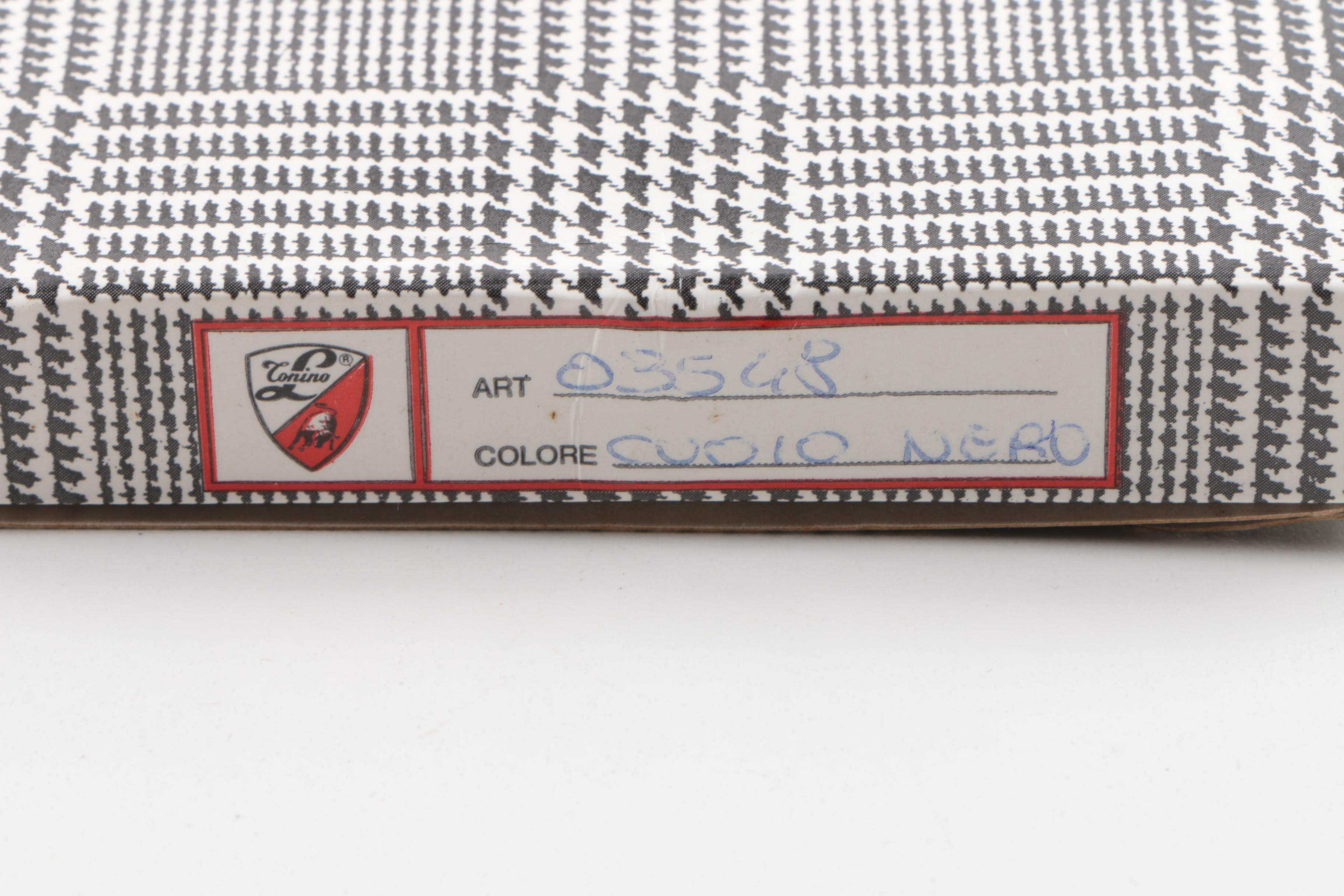 Men's Tonino Lamborghini Black Embossed Leather Wallets and Billfolds