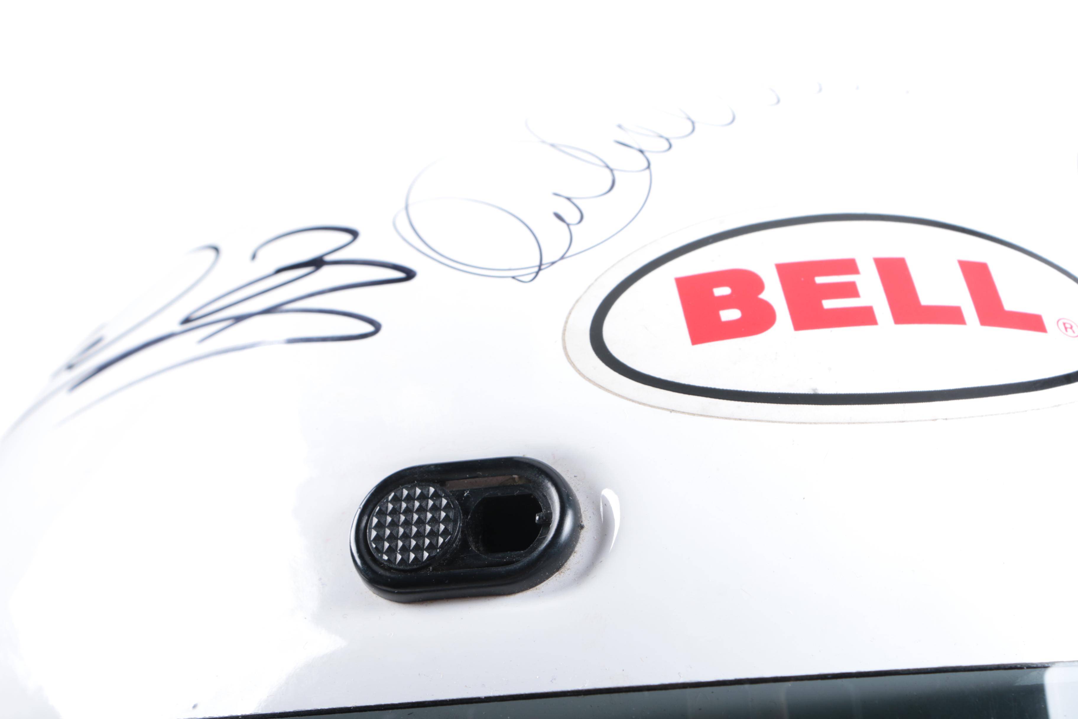 Autographed Race Car Helmet Including Danica Patrick