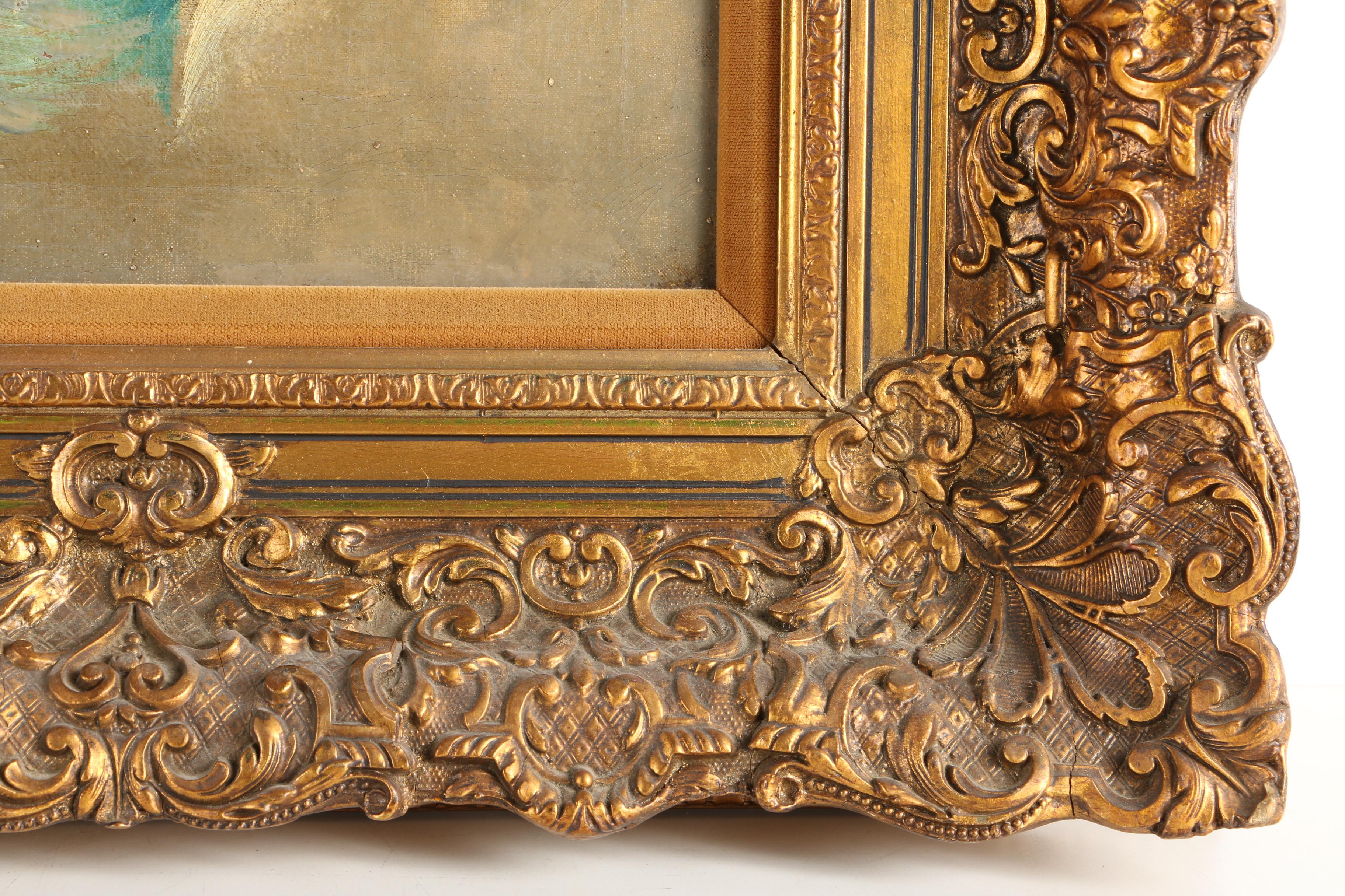 Two Oil Paintings on Canvas Board Including After Fasciotti's "Boy with Pipe"