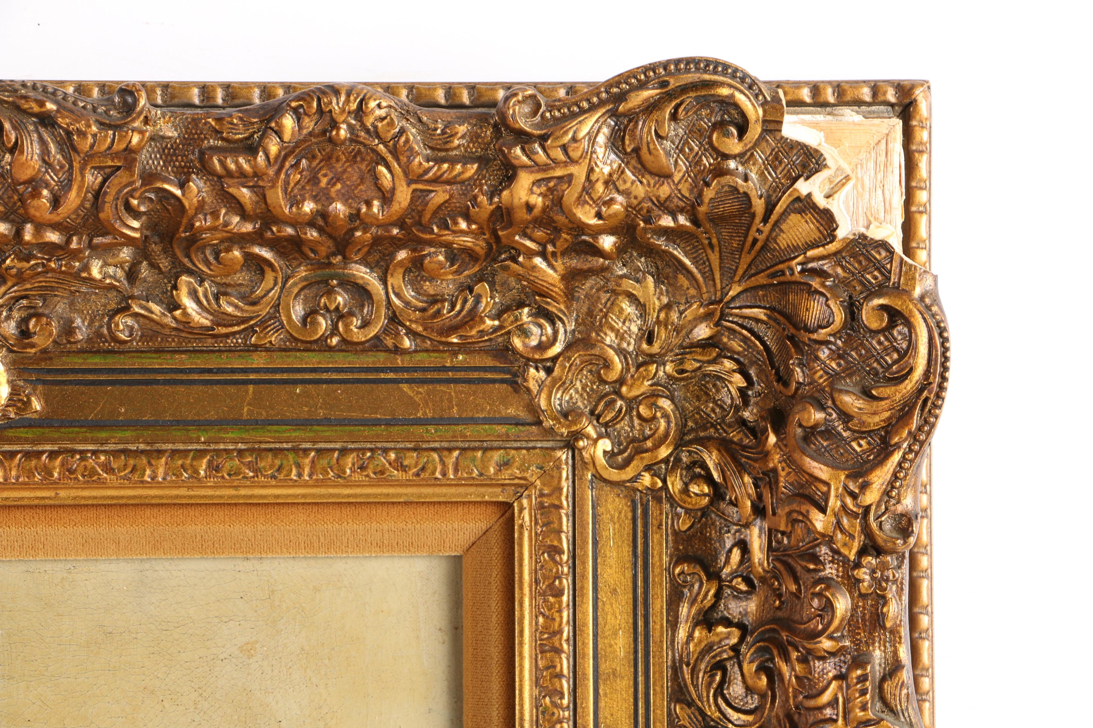 Two Oil Paintings on Canvas Board Including After Fasciotti's "Boy with Pipe"