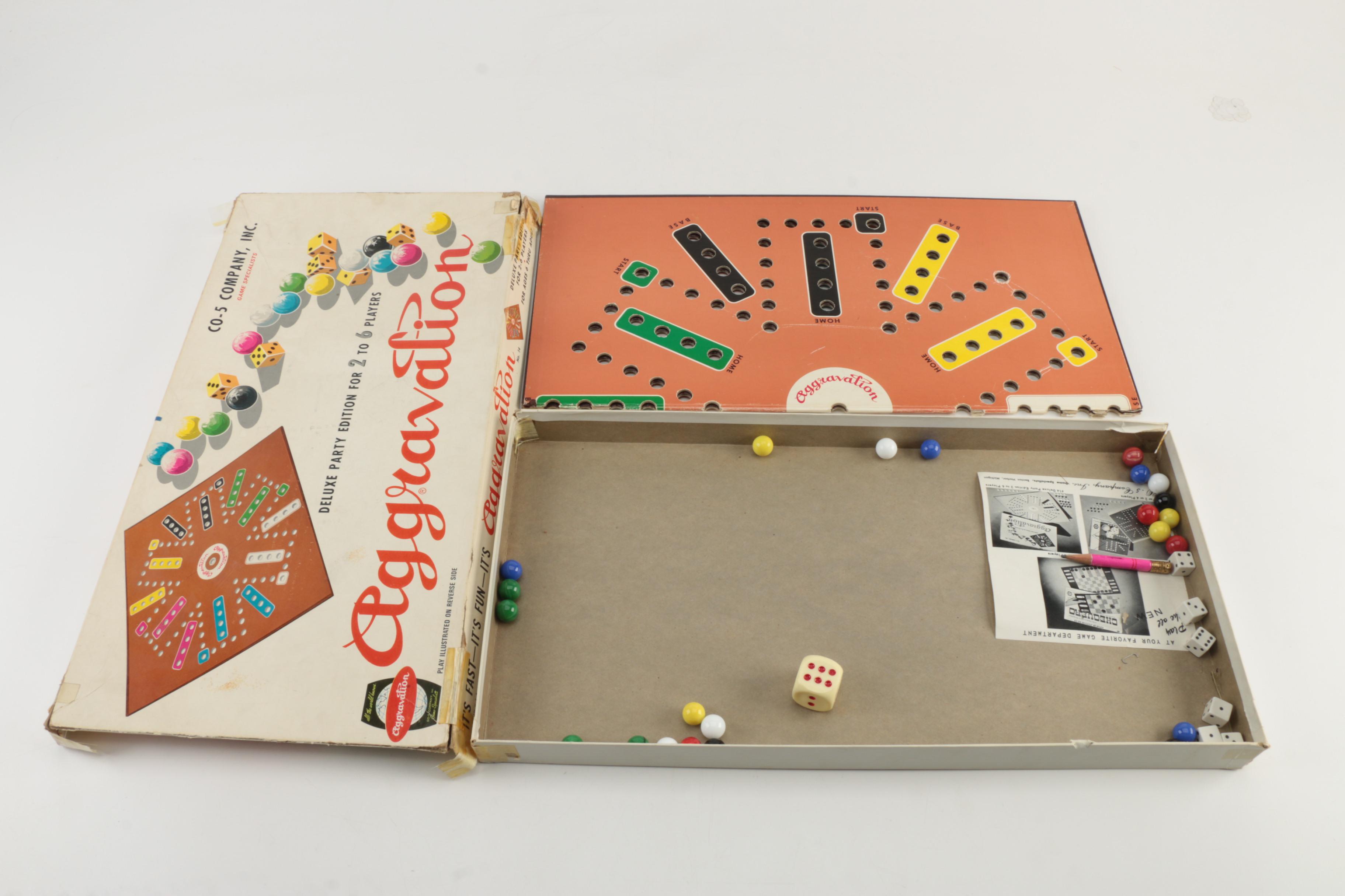 Vintage Board Games Including "Aggravation"