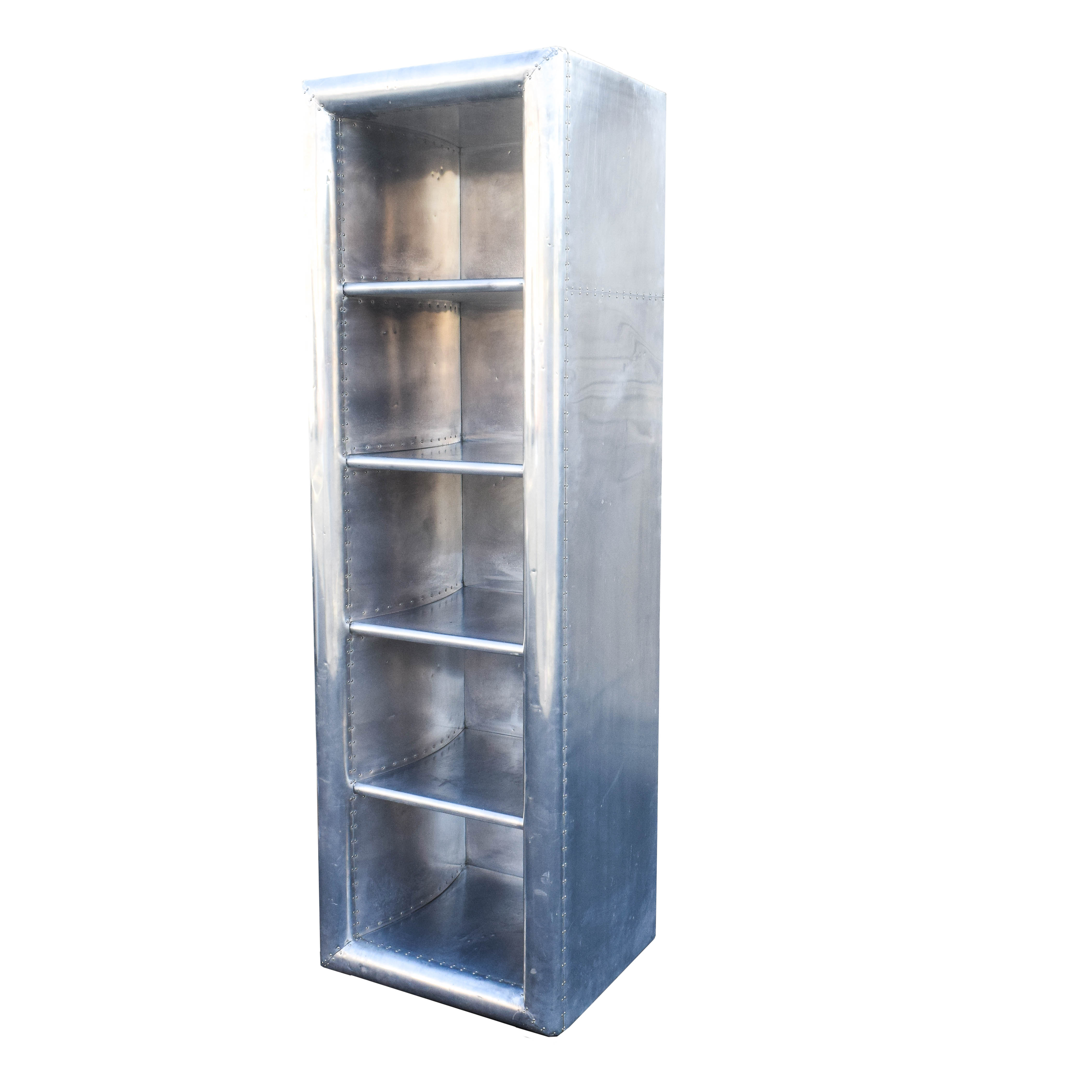 Restoration Hardware Metal-Clad Shelving Unit