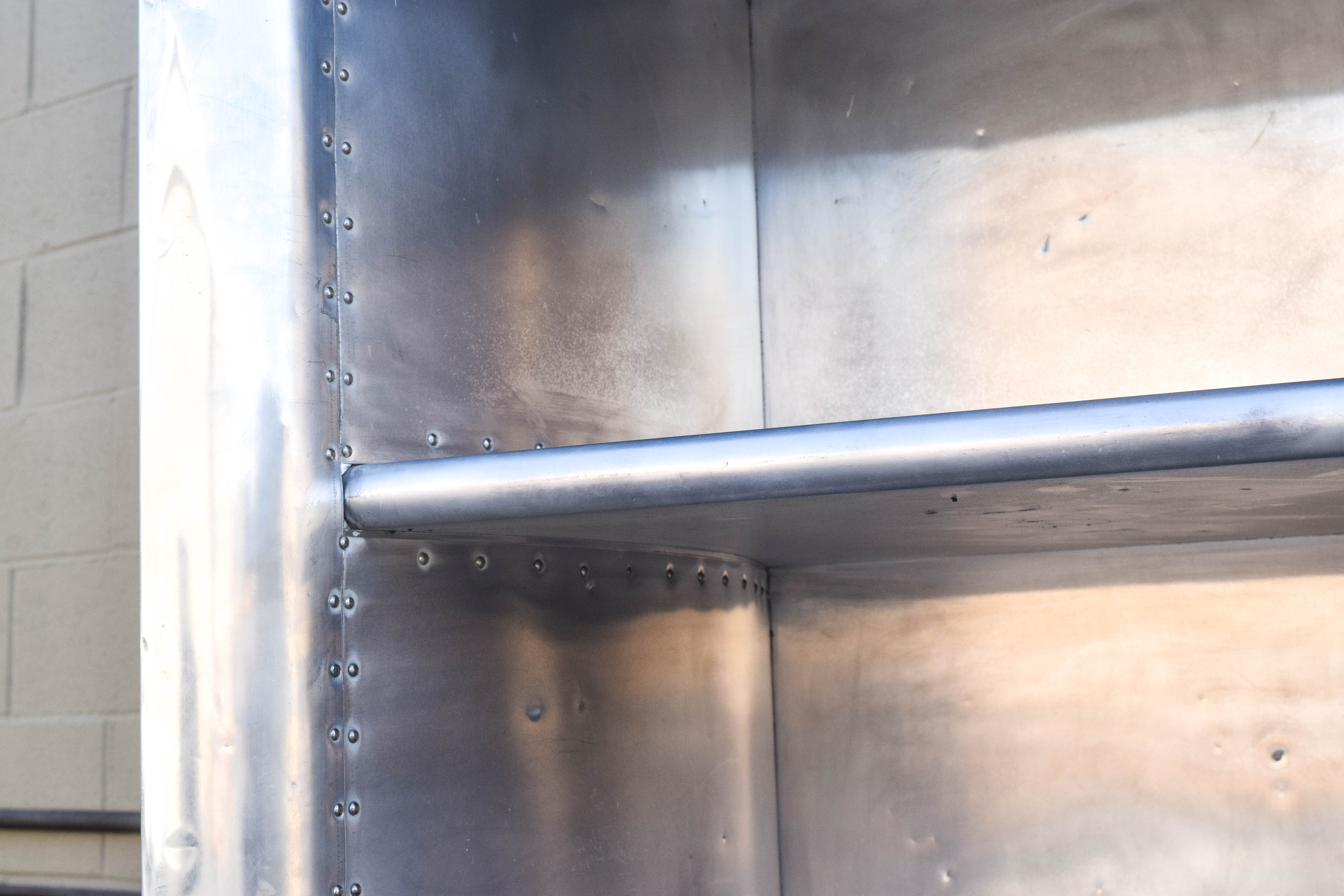 Restoration Hardware Metal-Clad Shelving Unit