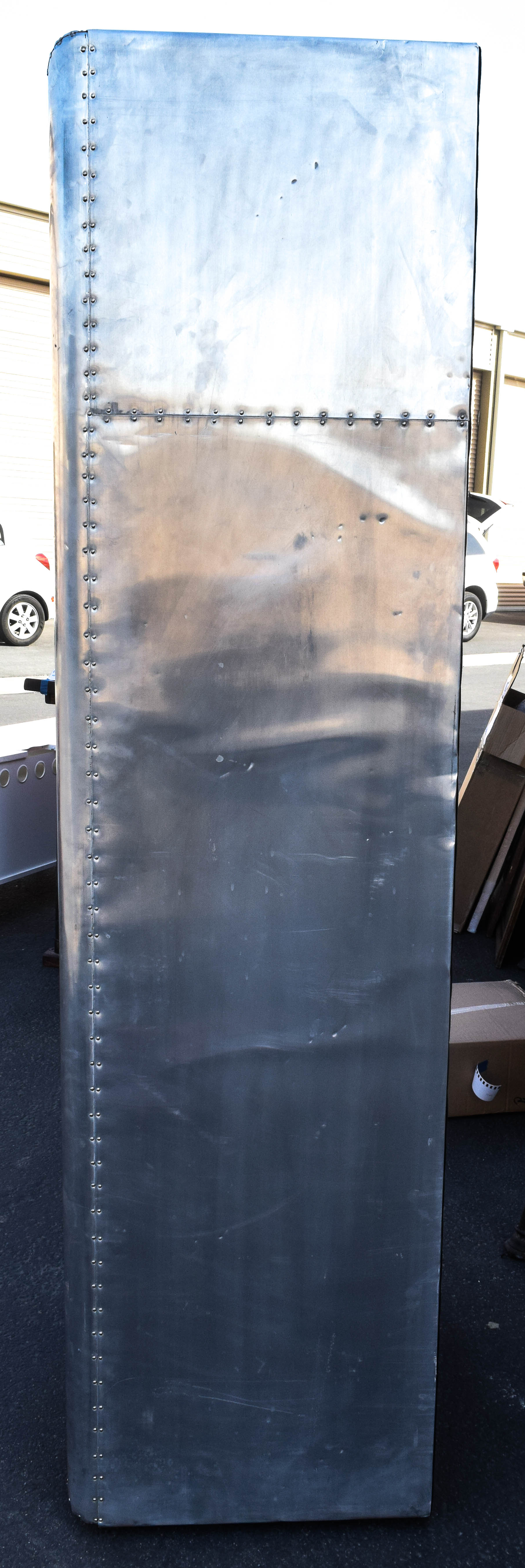 Restoration Hardware Metal-Clad Shelving Unit