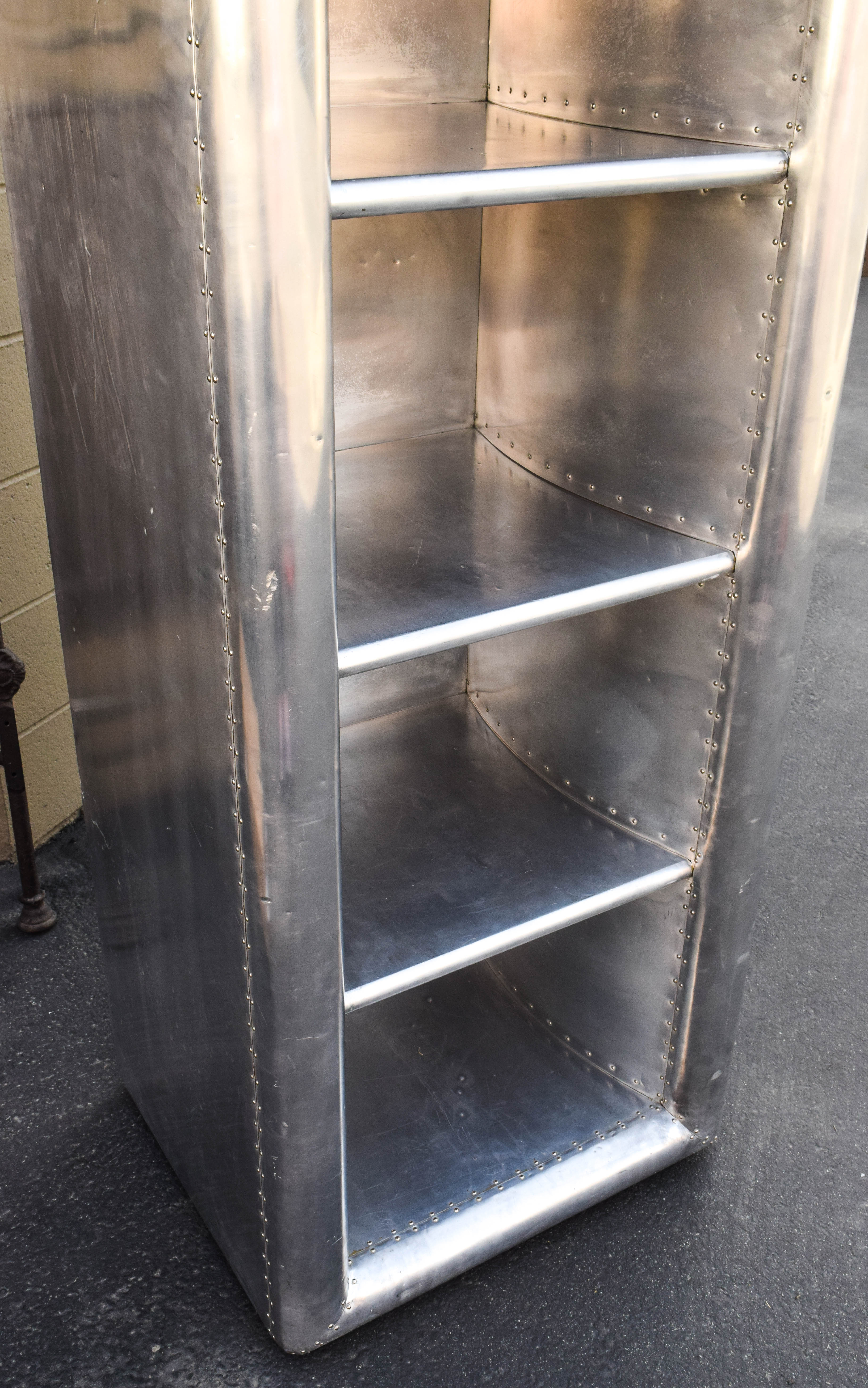 Restoration Hardware Metal-Clad Shelving Unit