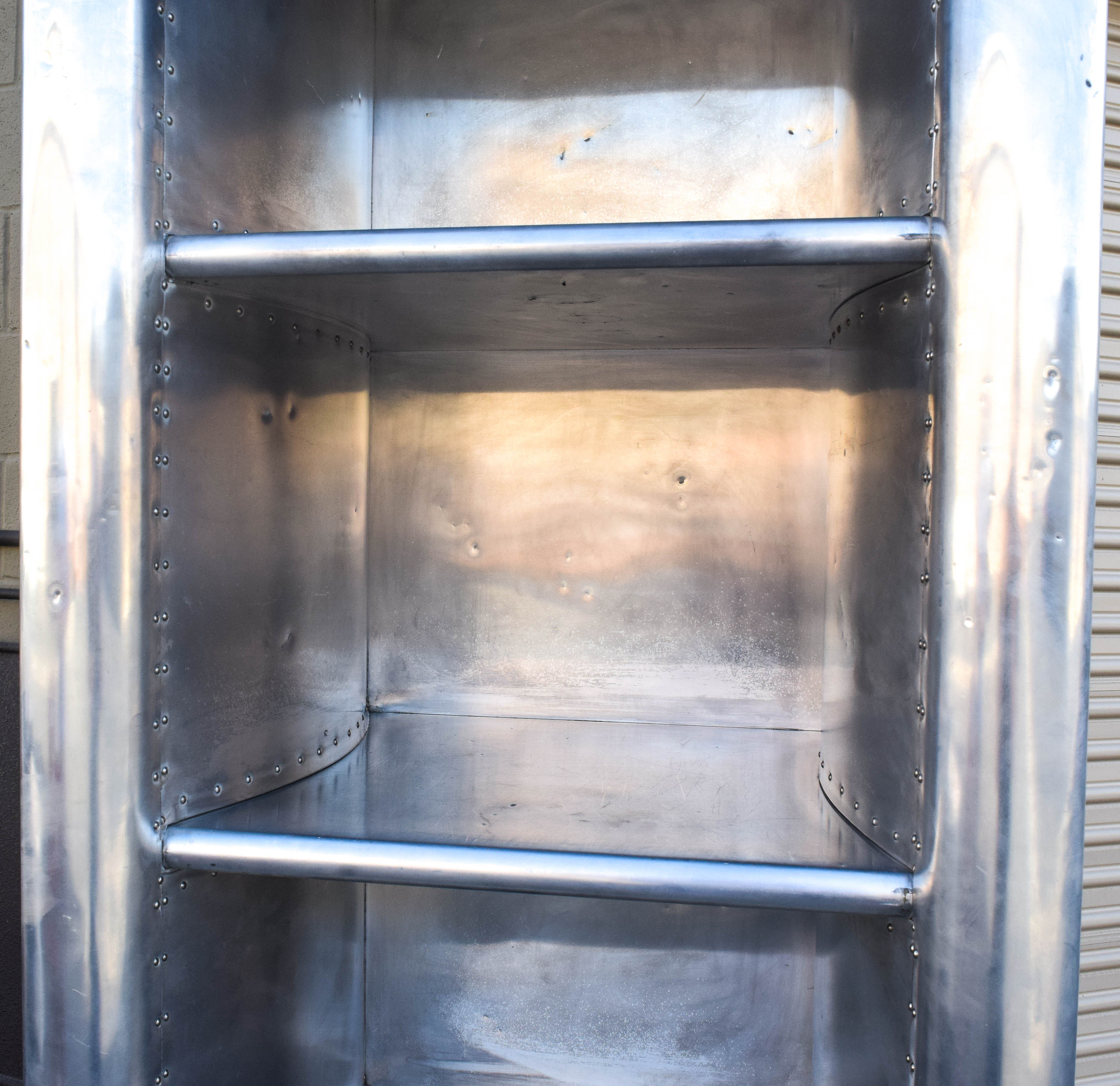 Restoration Hardware Metal-Clad Shelving Unit