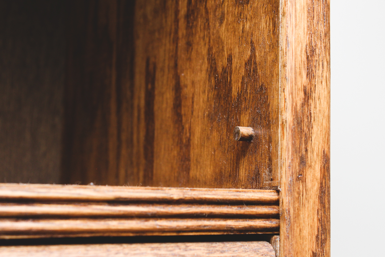 Vintage Wooden Barrister Bookcase