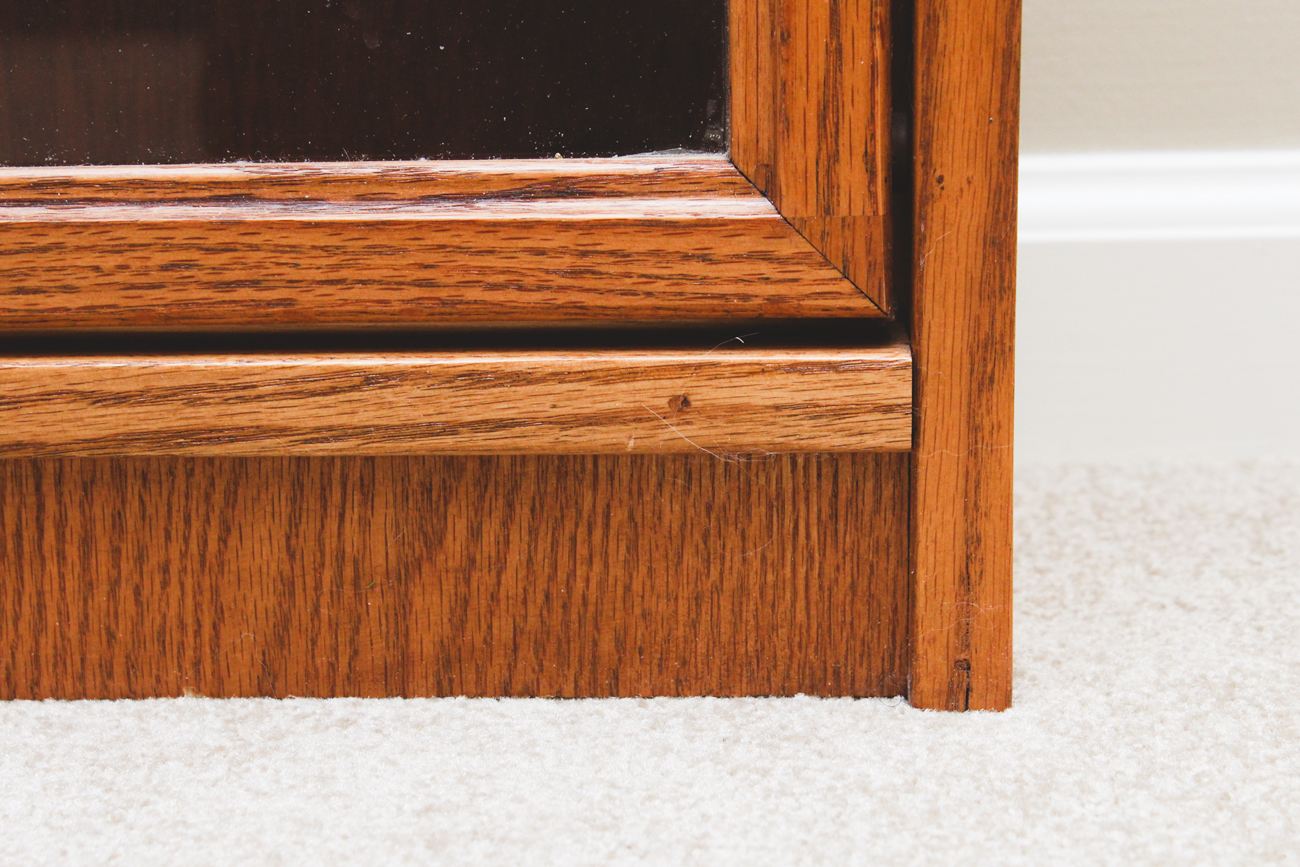 Vintage Wooden Barrister Bookcase