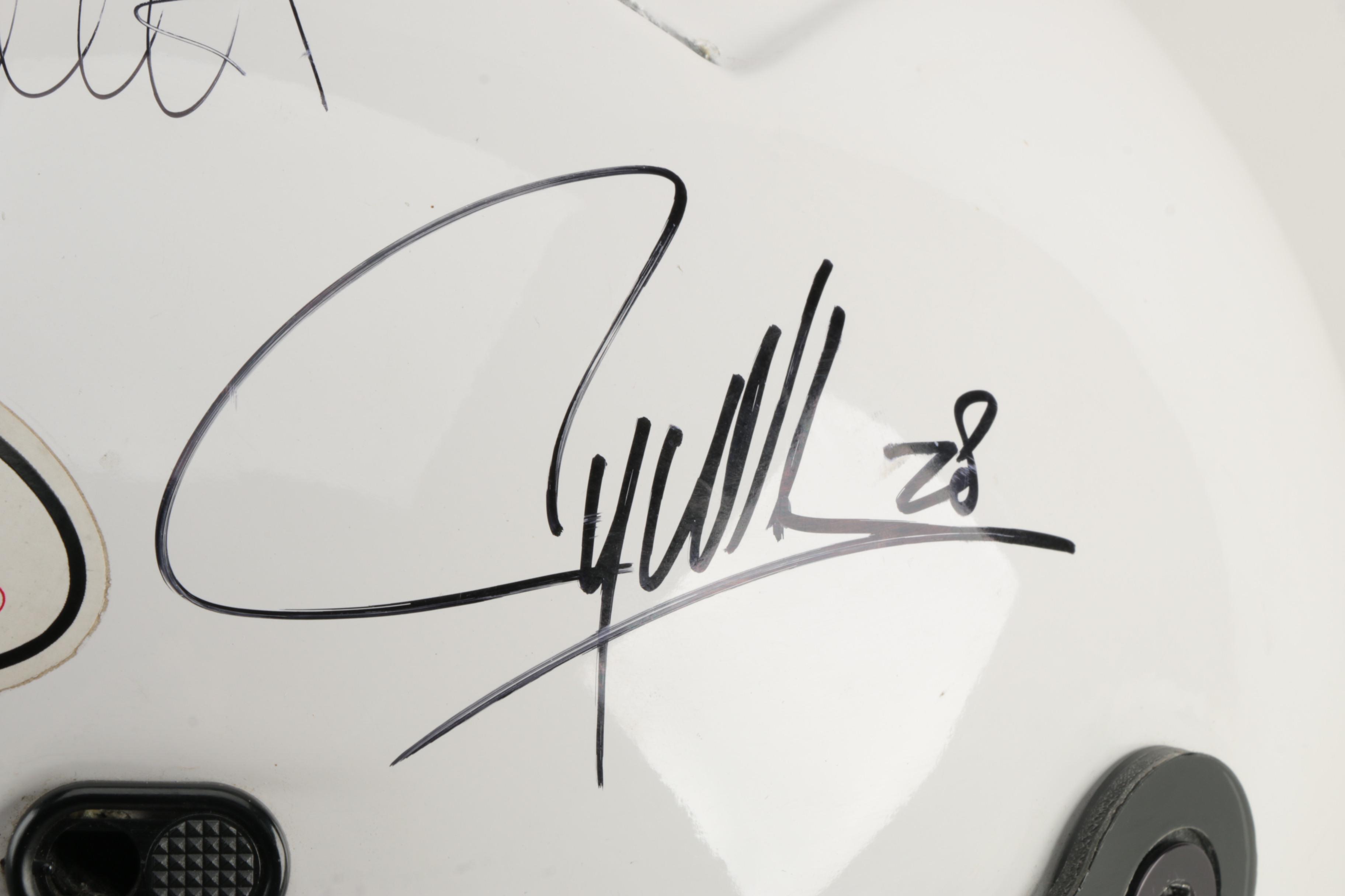 Autographed Race Car Helmet Including Danica Patrick