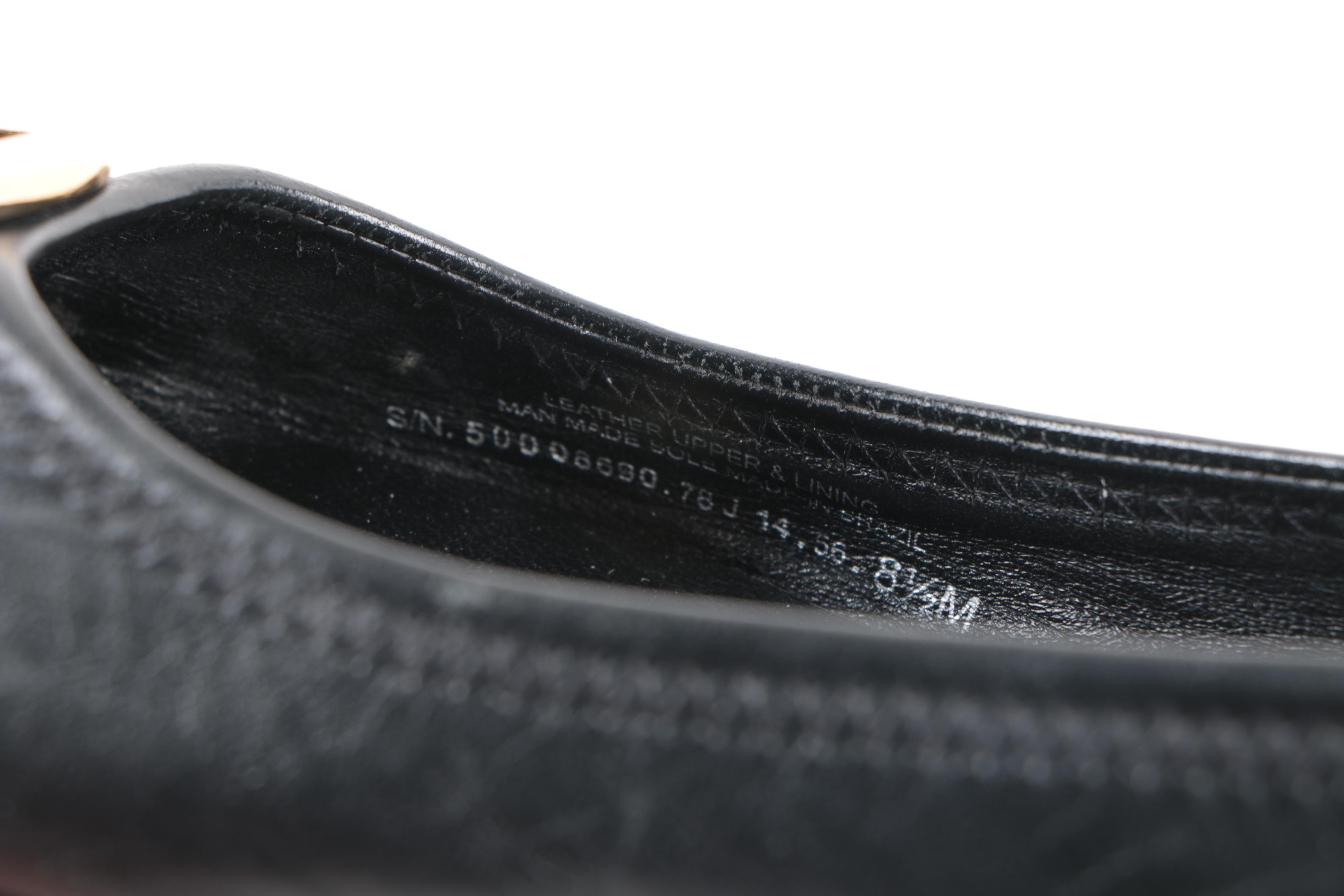 Tory Burch Black Leather Flats