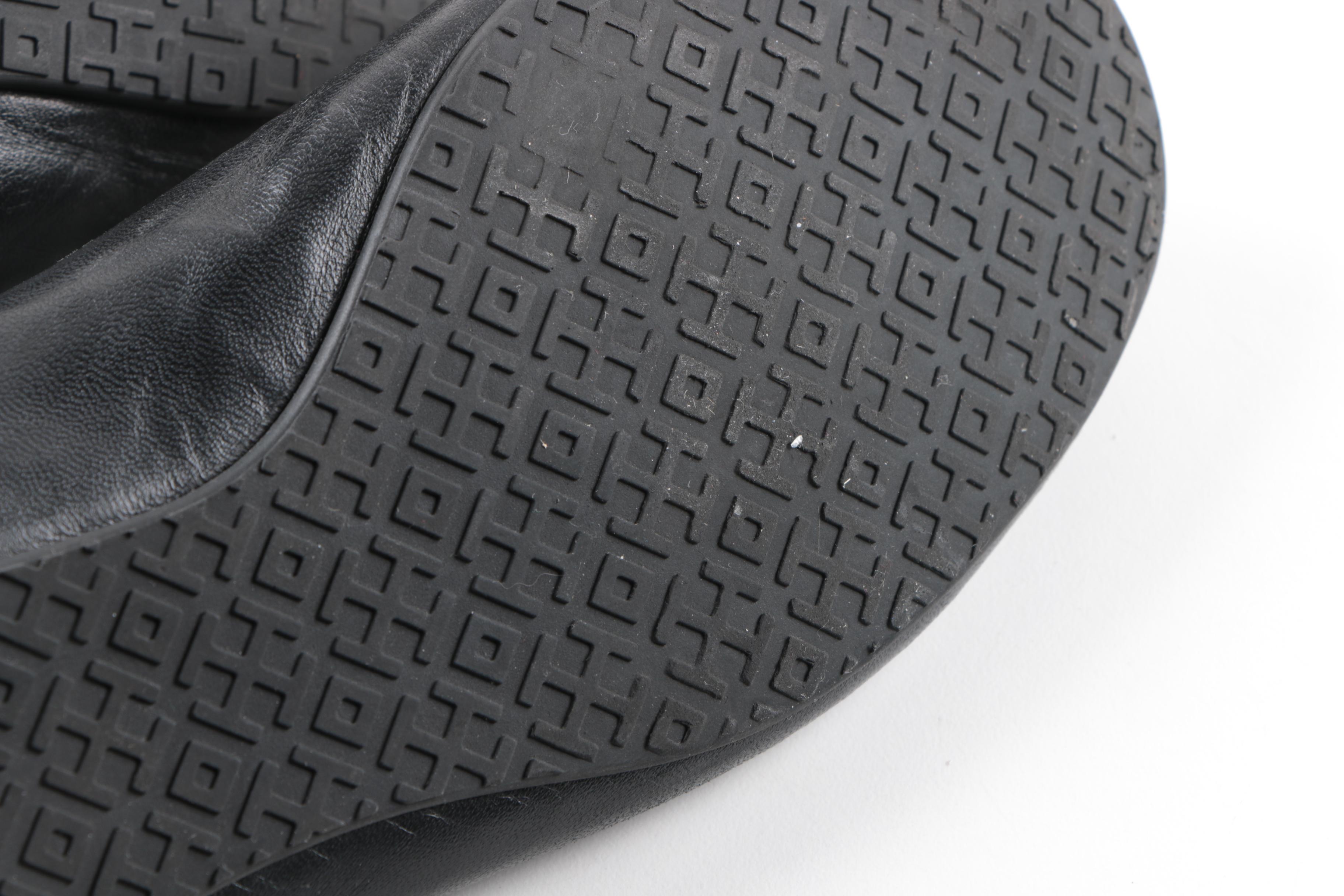 Tory Burch Black Leather Flats