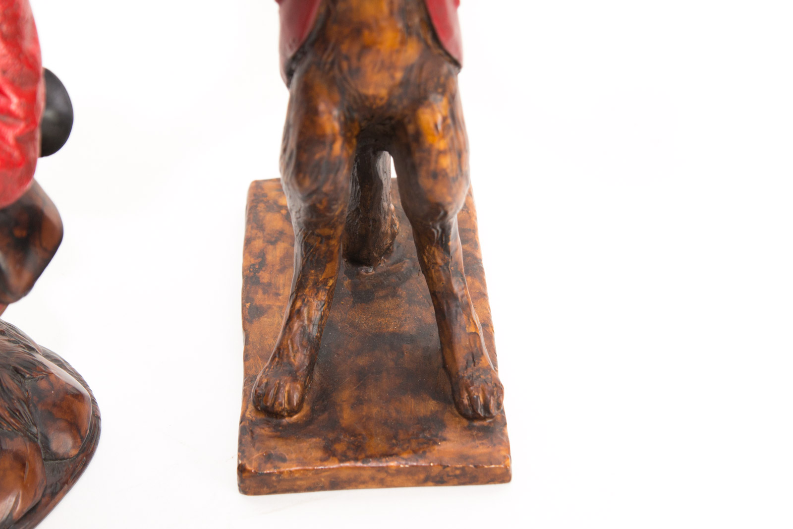 Vintage Bill Huebbe Fox & Bear Candle Holders