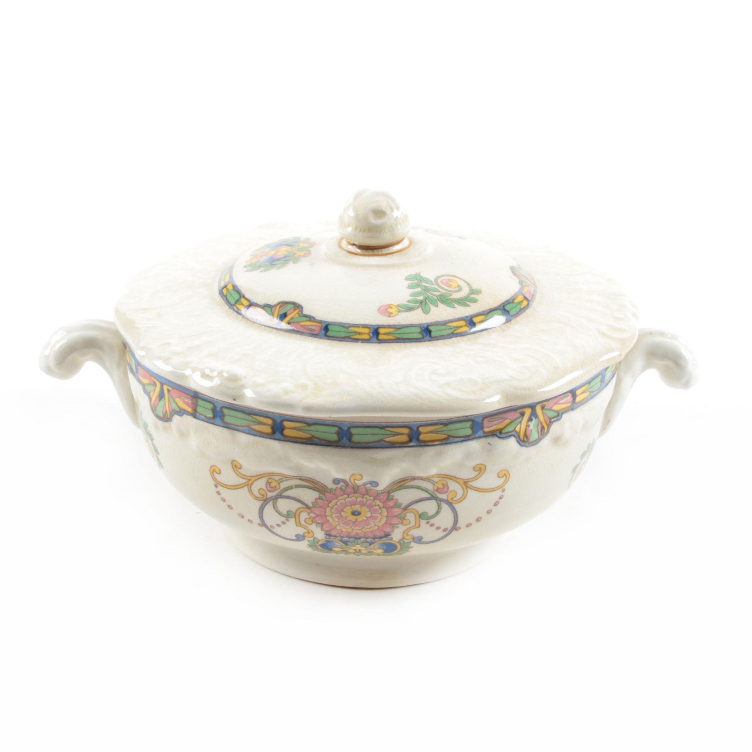 Vintage Ridgways Lidded Bowl