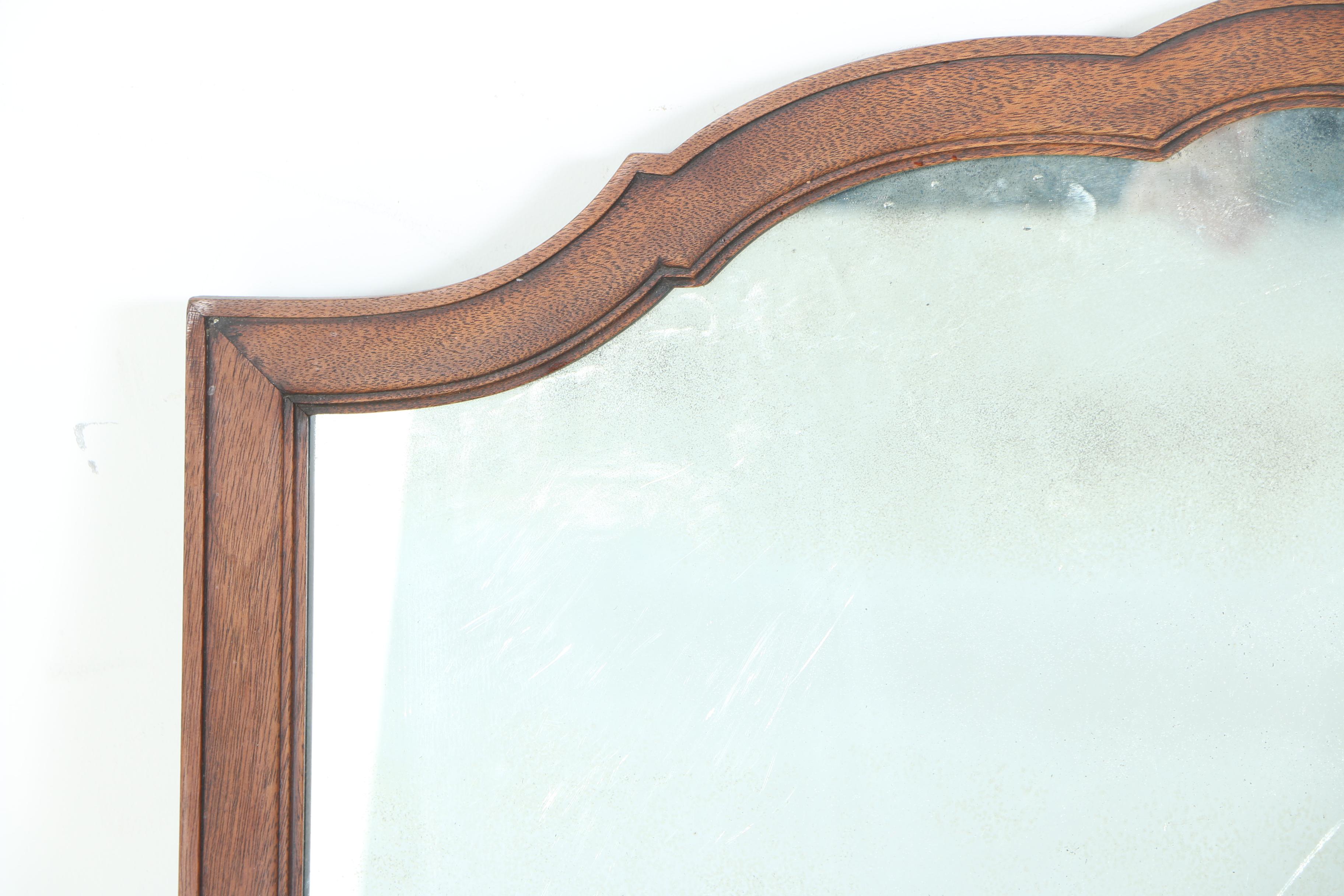 Large Wooden Wall Mirror