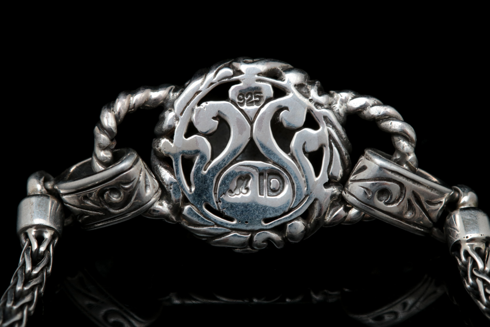 Robert Manse Sterling Silver and Mabé Pearl Bracelet