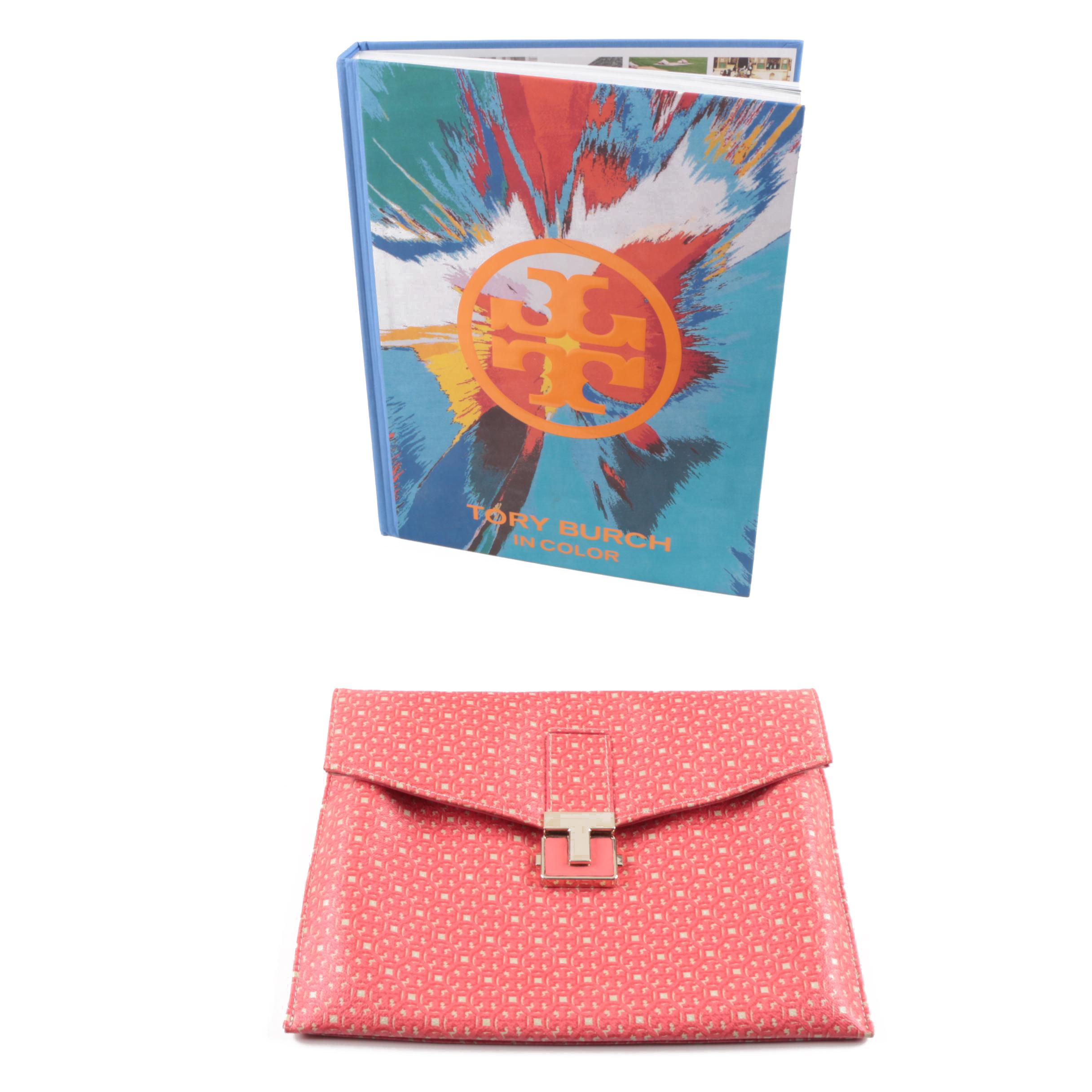 Tory Burch Clutch Handbag and "In Color" Table Book