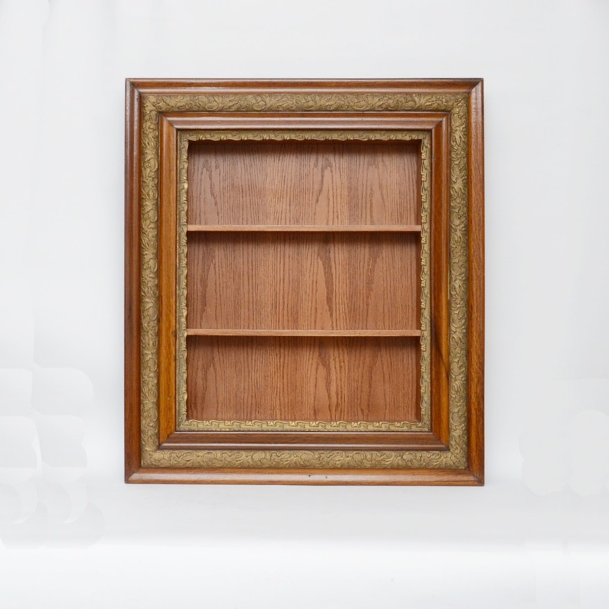 Hand Crafted Oak Shadow Box from Antique Frame