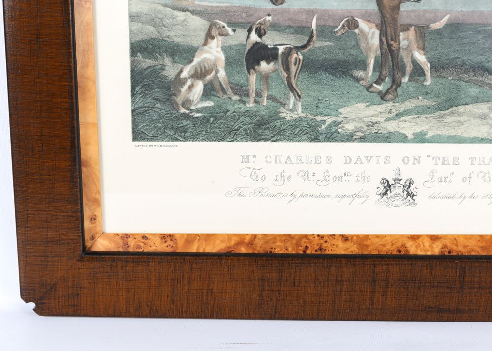'Mr. Charles Davis on The Traverser" Offset Lithograph After Edward Hacker
