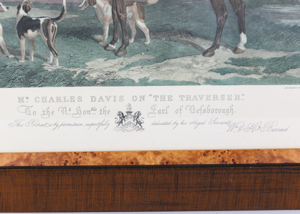 'Mr. Charles Davis on The Traverser" Offset Lithograph After Edward Hacker