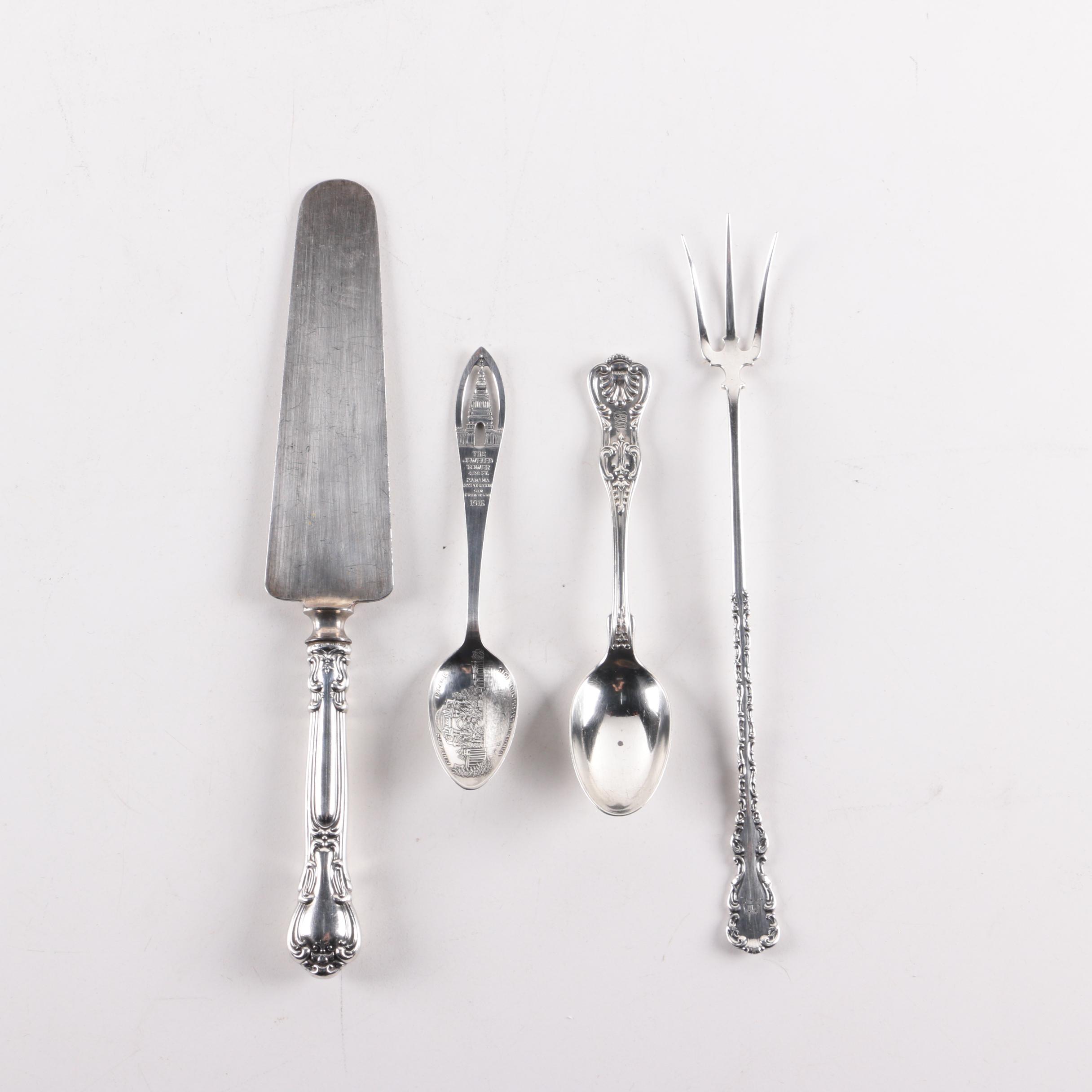 Whiting Manufacturing Company "Louis XV" Sterling Silver Olive Fork and More