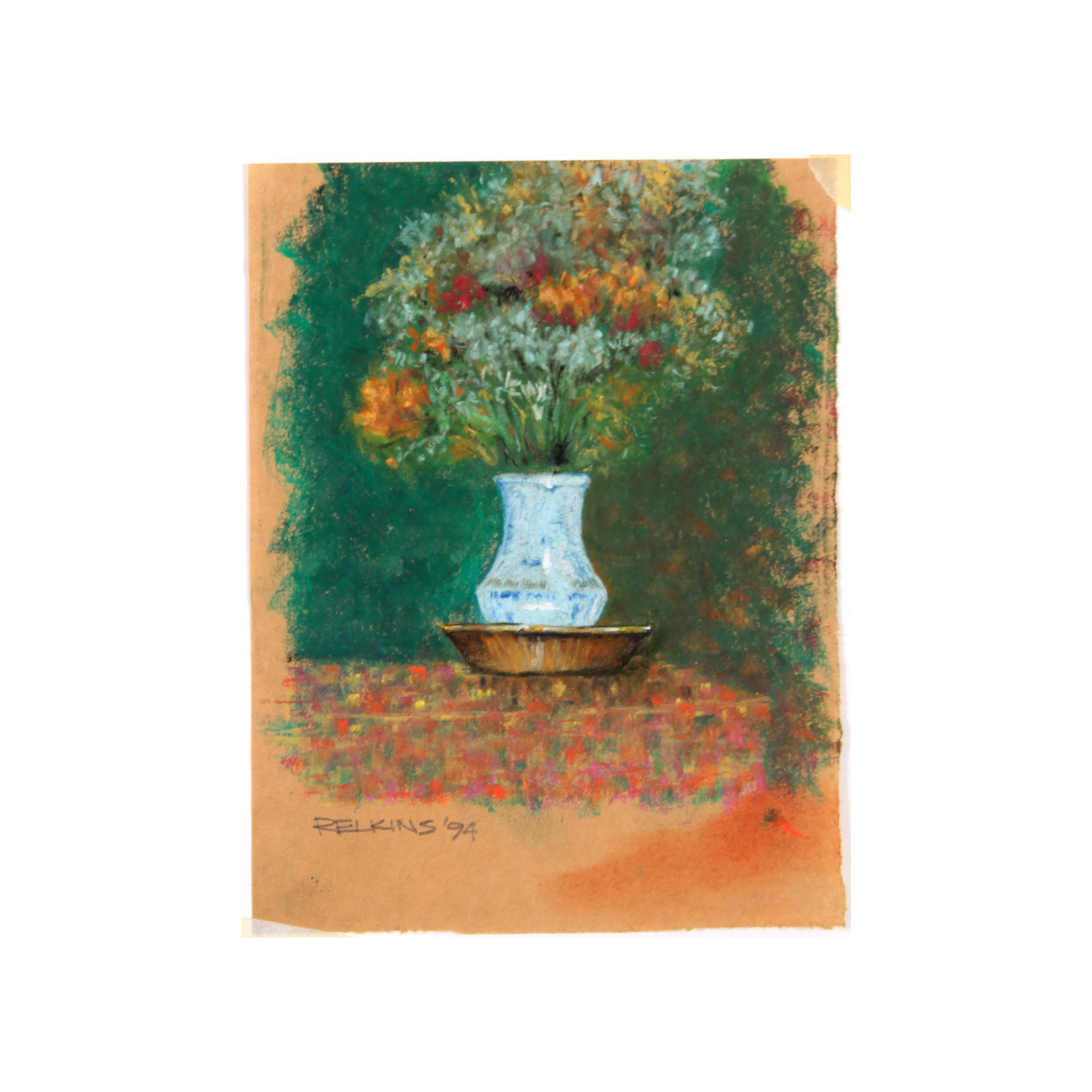 Ron Elkins Pastel of a Still Life