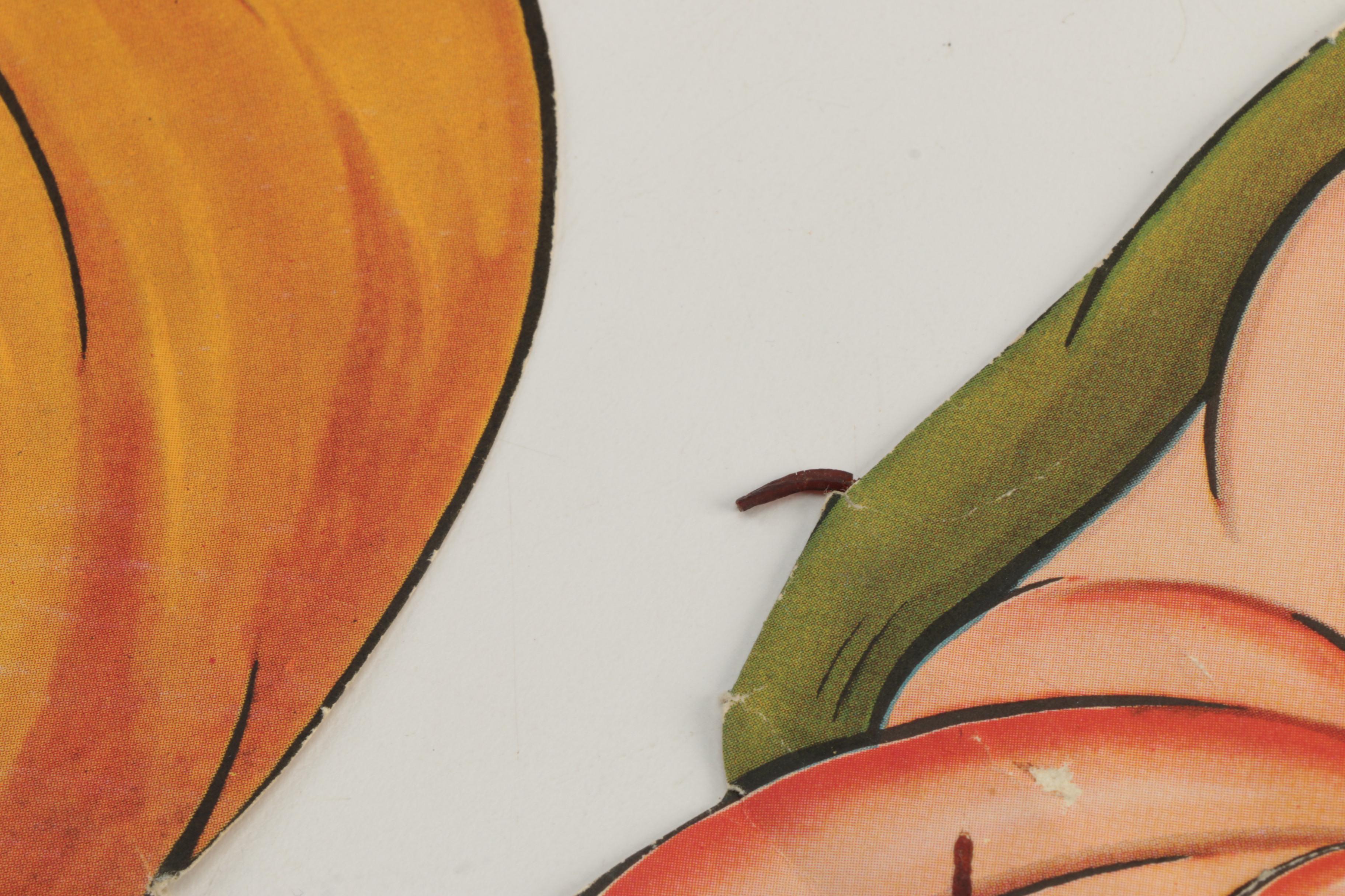 Vintage Disney Character Gillette Advertising Paper Masks, Circa 1930s