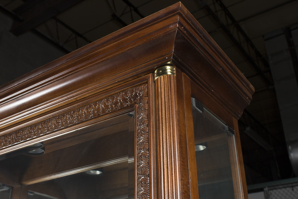 Pulaski Furniture Walnut Curio Cabinet