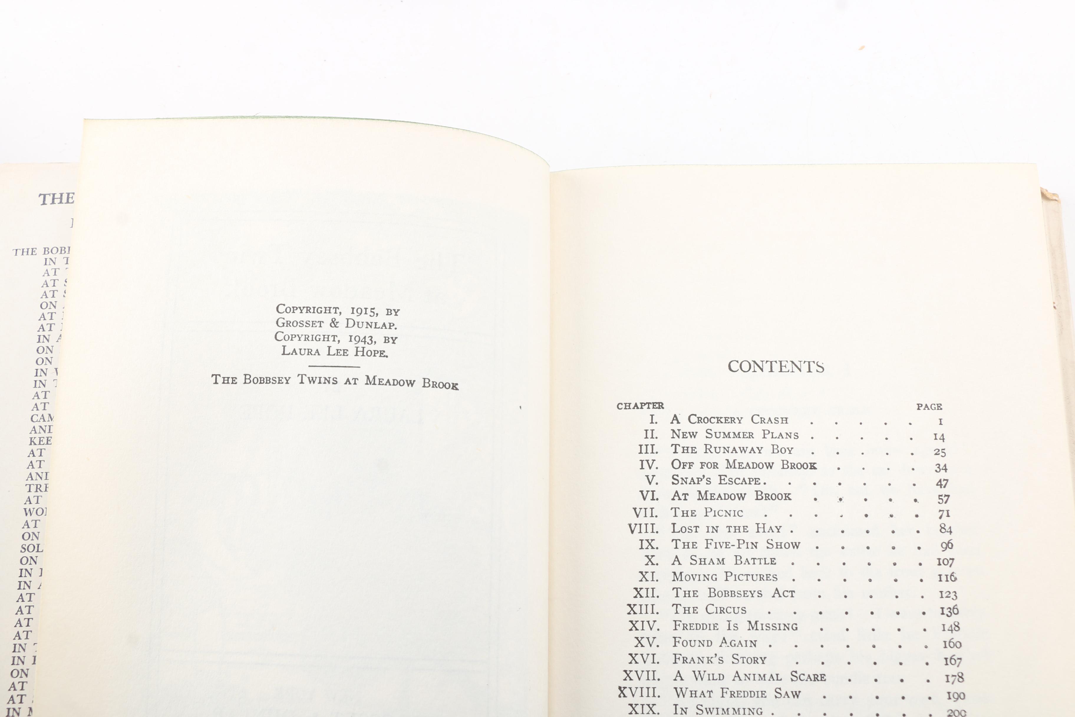 Collection of Vintage "The Bobbsey Twins" Books by Laura Lee Hope