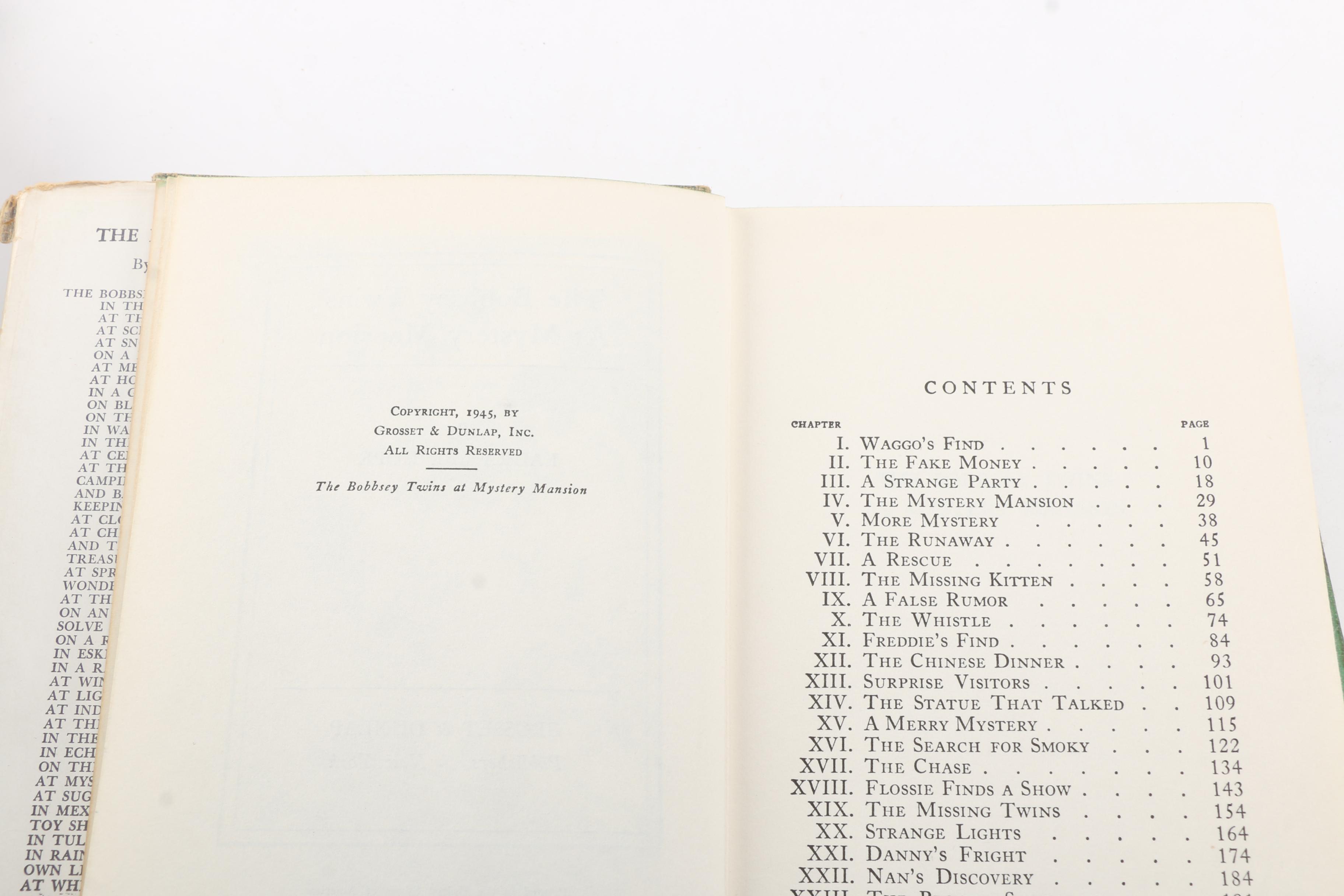 Collection of Vintage "The Bobbsey Twins" Books by Laura Lee Hope