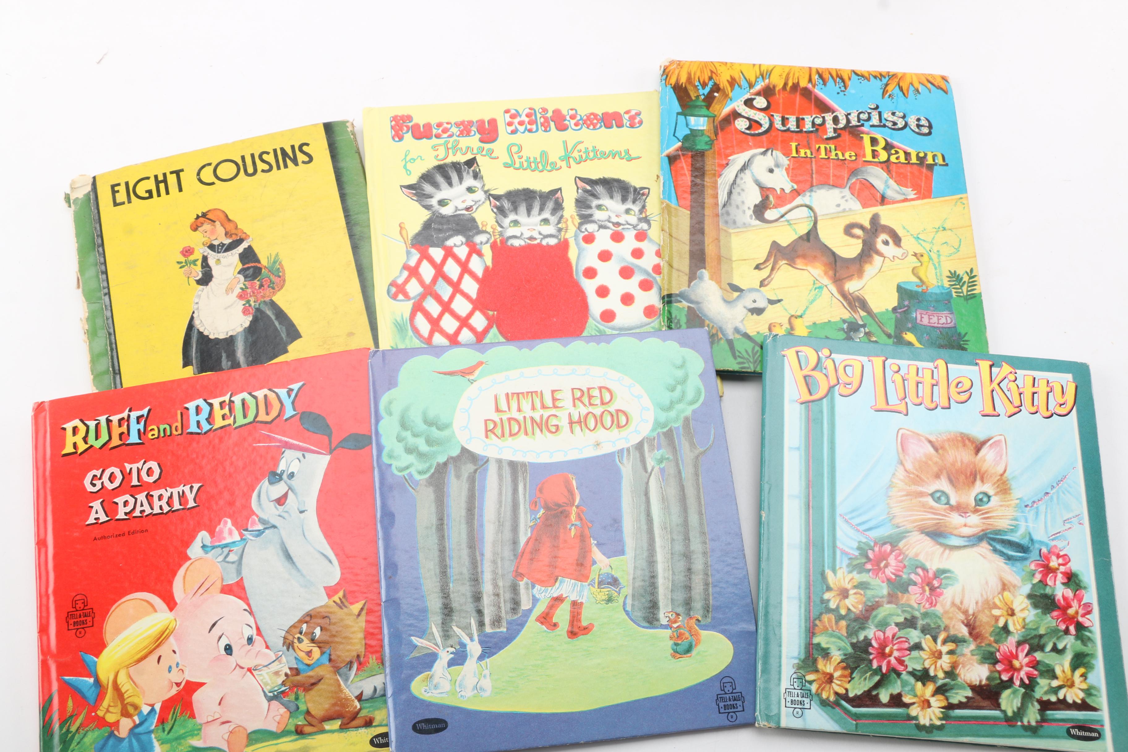 Vintage Children's Books Including 1950s "Playbook" with Toys