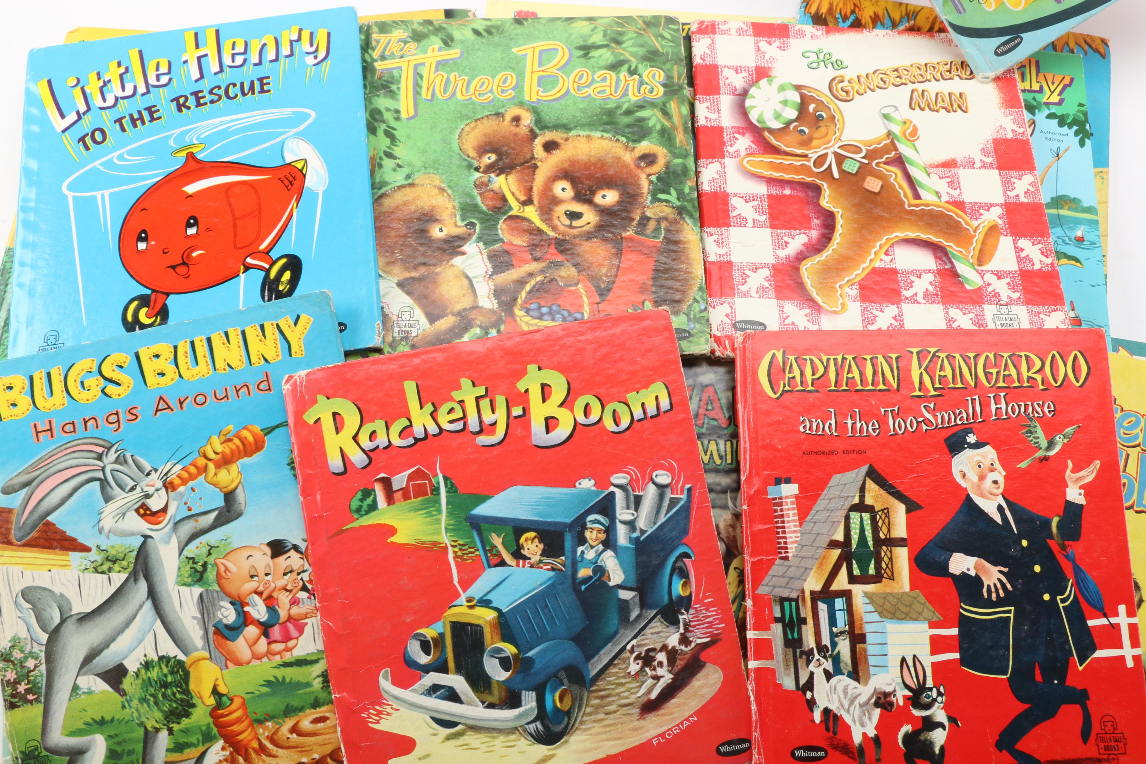 Vintage Children's Books Including 1950s "Playbook" with Toys