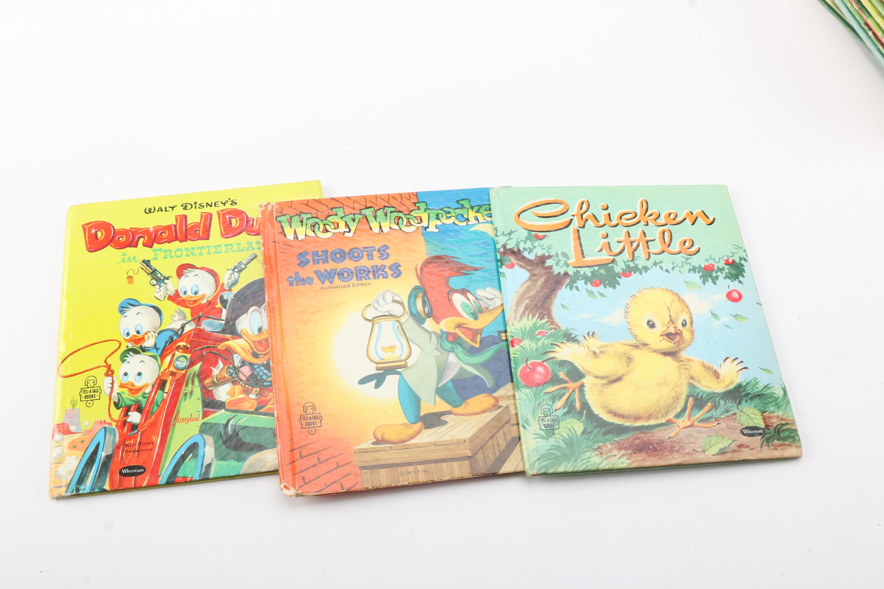 Vintage Children's Books Including 1950s "Playbook" with Toys