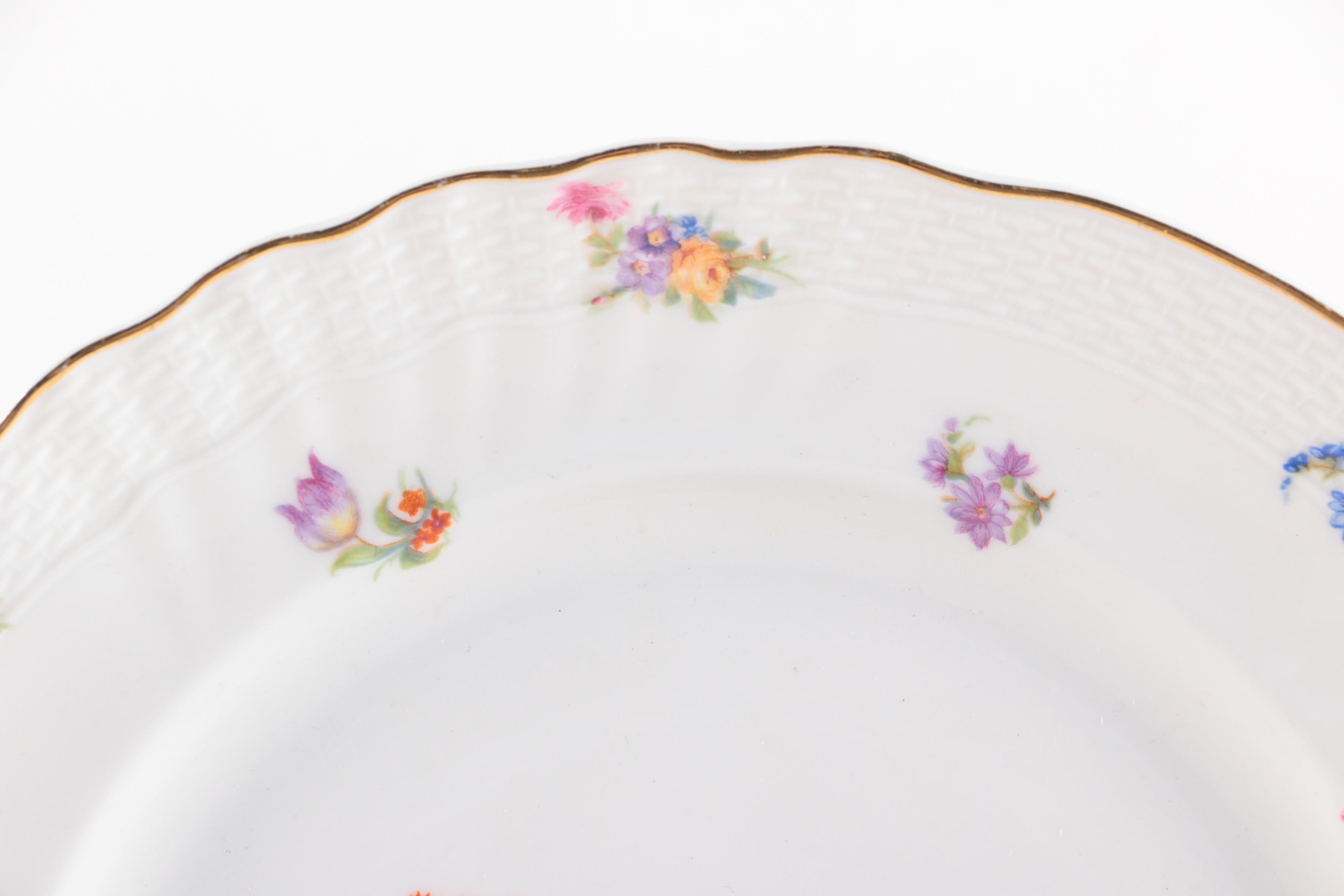 Vintage Porcelain Plates Including Hermann Ohme