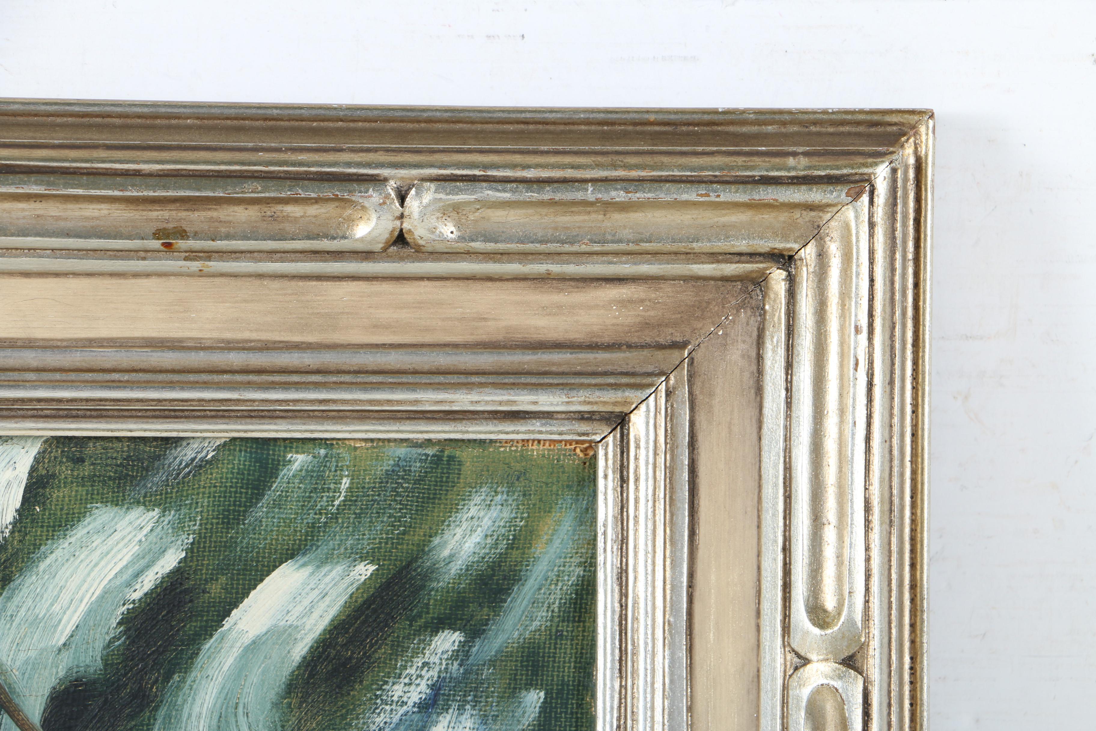 Marjorie Smith Oil Painting on Canvas "Wintry Birches"