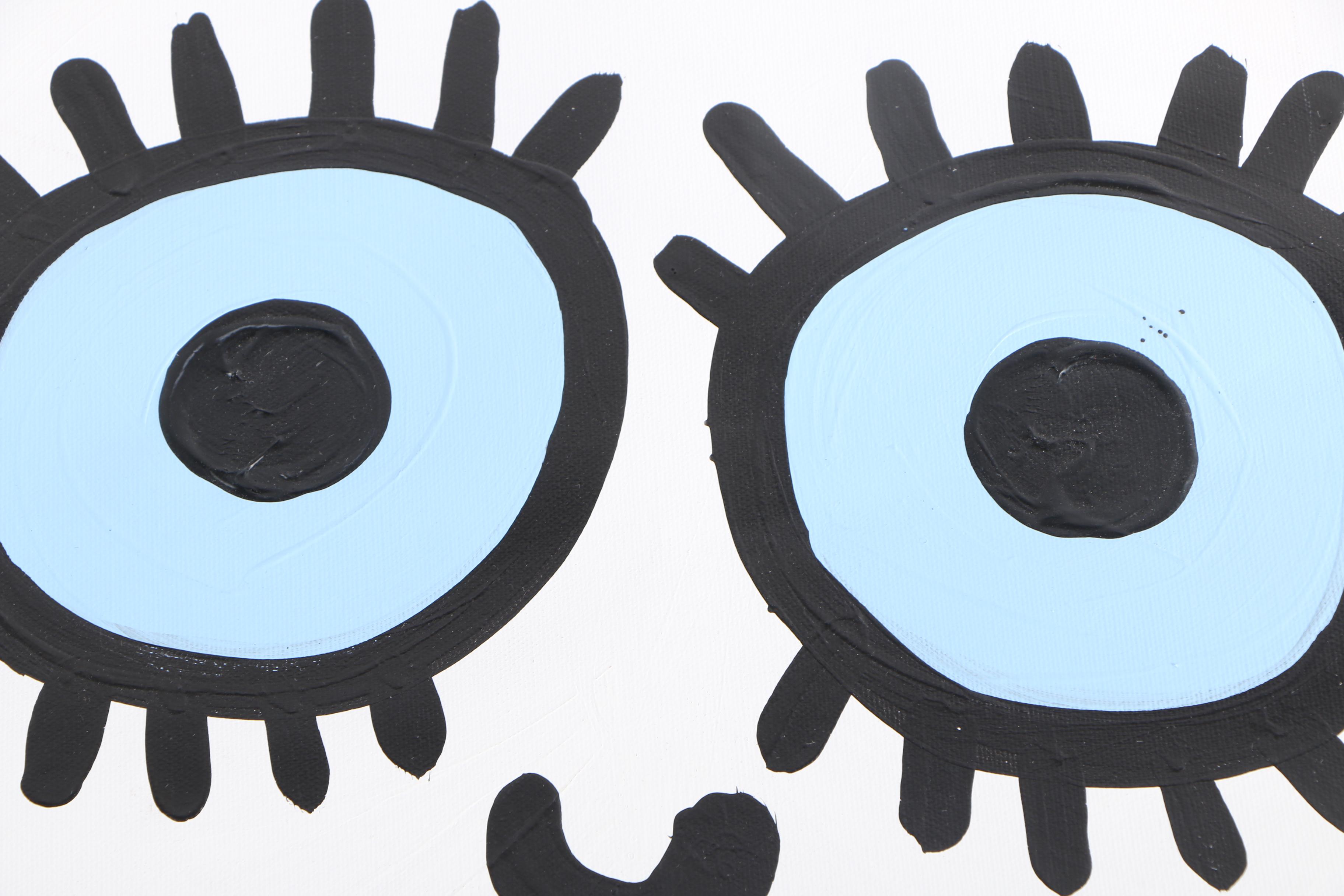 Todd Goldman Acrylic Painting on Canvas "Love"