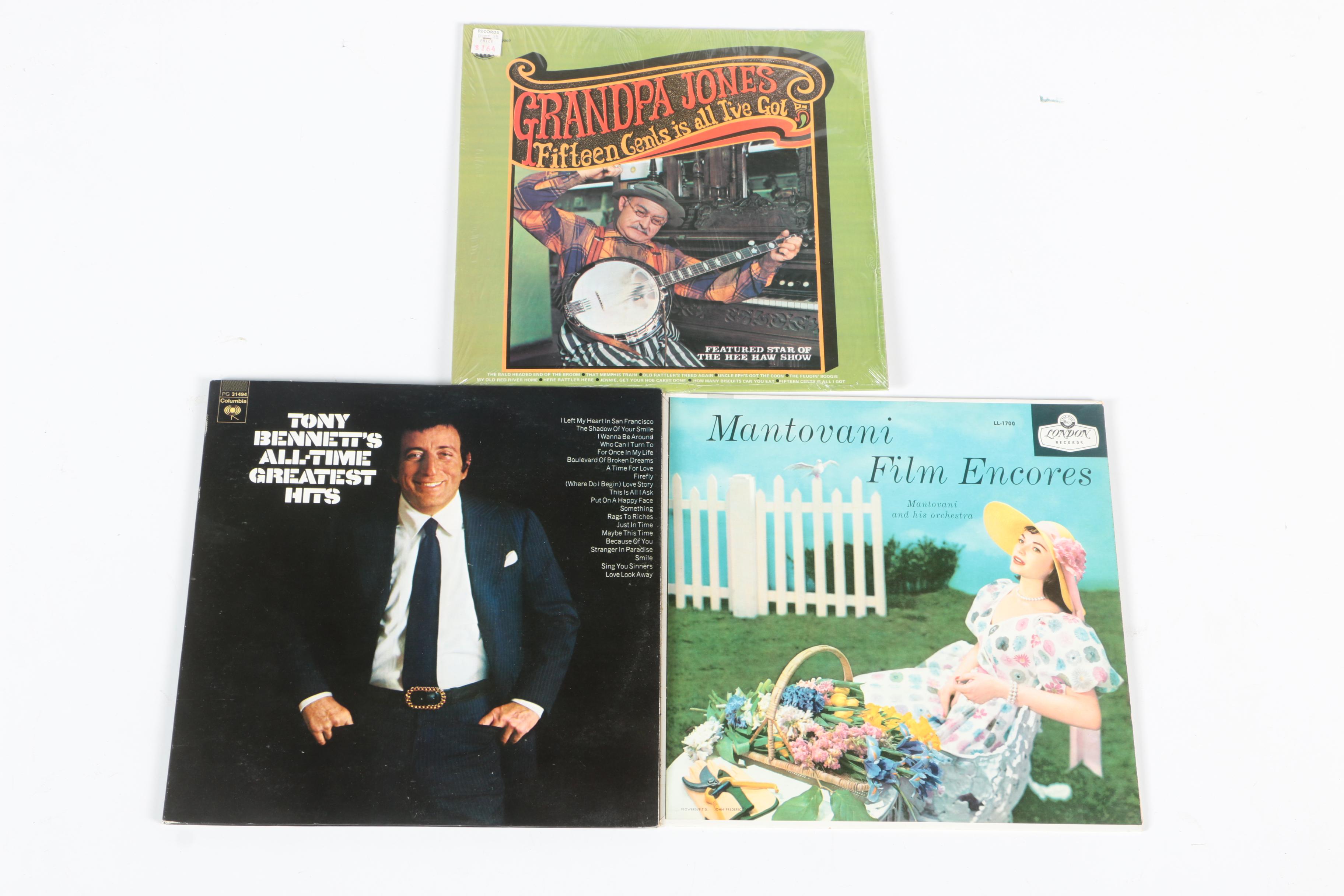 Records Featuring Johnny Cash, Tony Bennett, and Doris Day