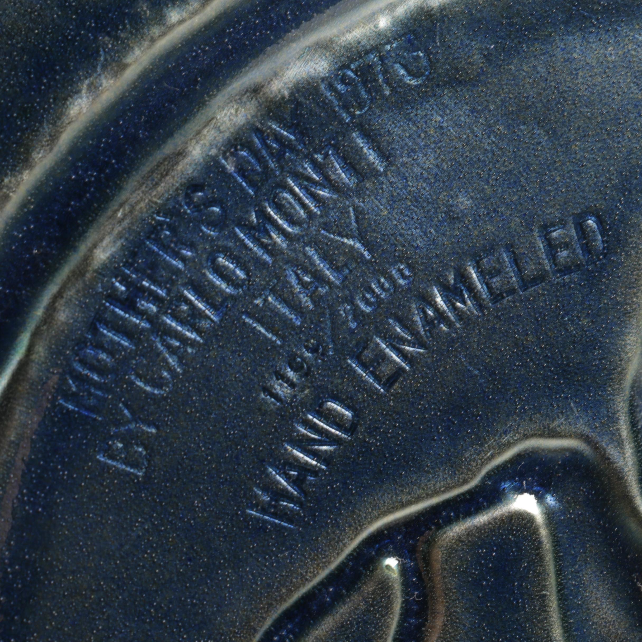 Joel Sansone Modernist Enamelled Bowl and Italian Hand Enamelled Plate