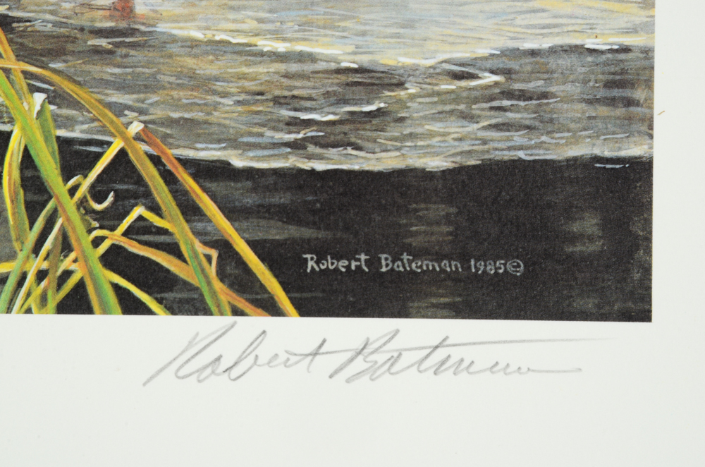 Robert Bateman Signed Limited Edition Print and Stamps "Mallard Pair"