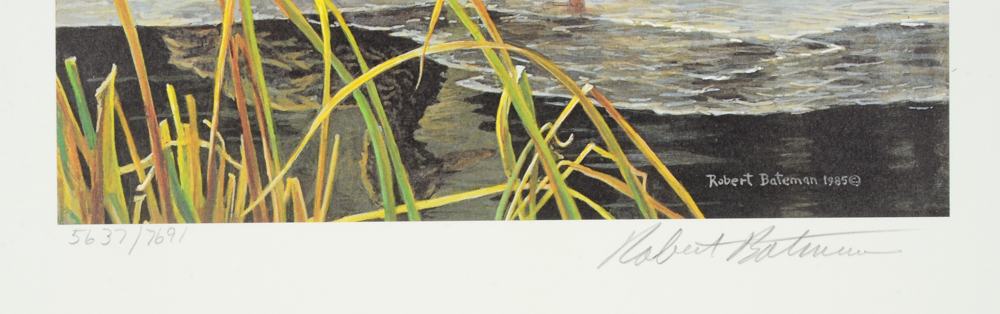 Robert Bateman Signed Limited Edition Print and Stamps "Mallard Pair"