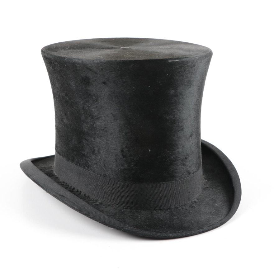 Dunlap & Co. Black Beaver Top Hat