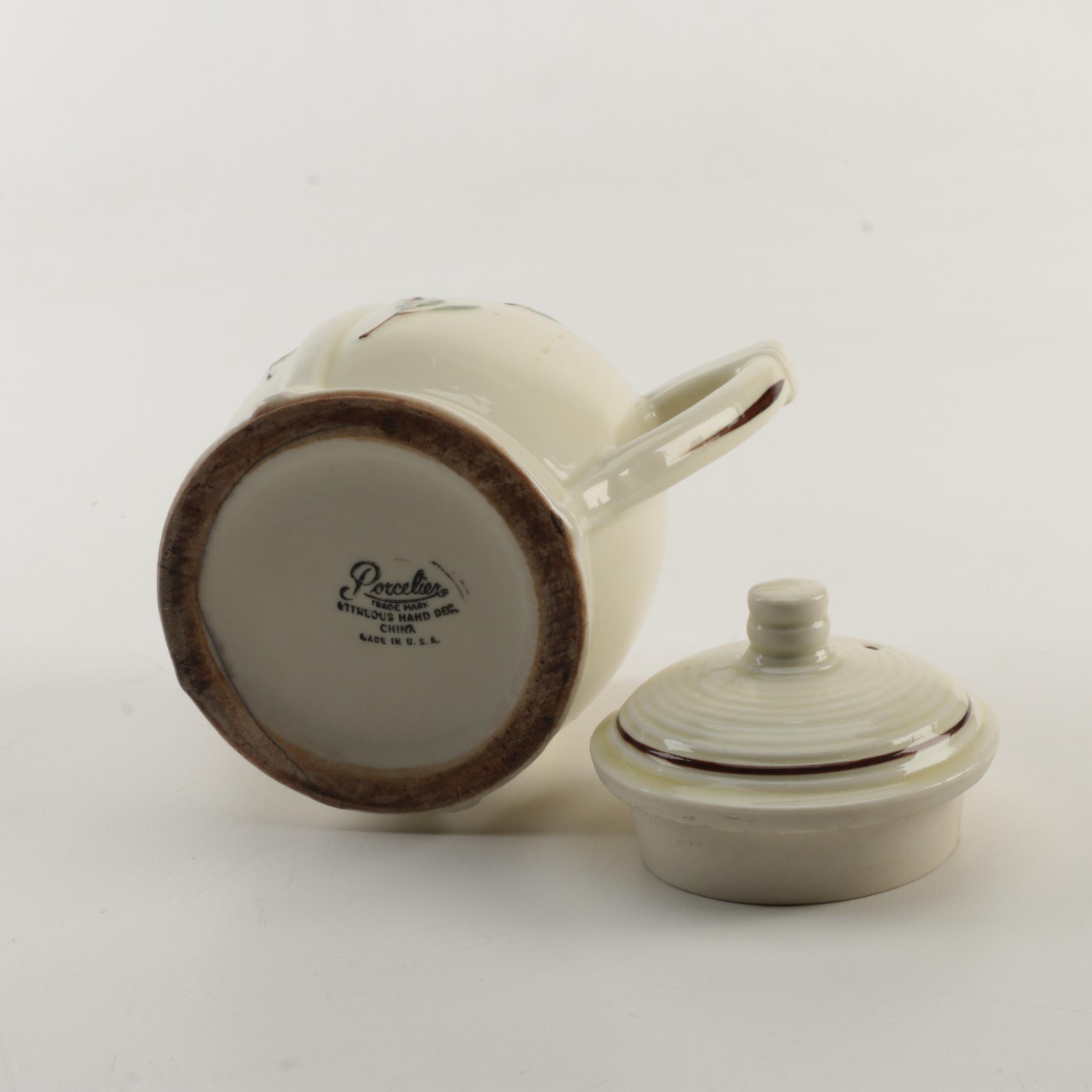 Porcelier Art Deco Style Teapot and More Collection