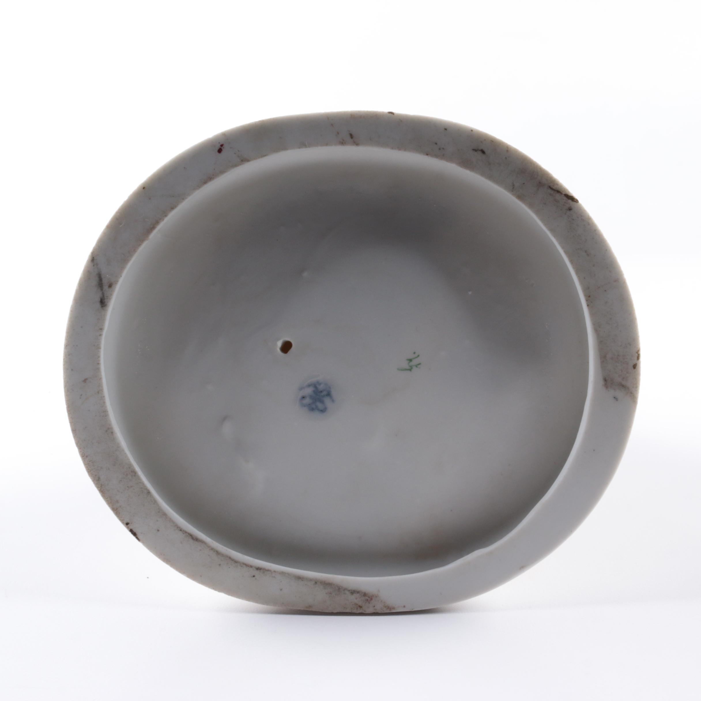 Vintage William Goebel Boy and Girl with Apple Porcelain Figurine