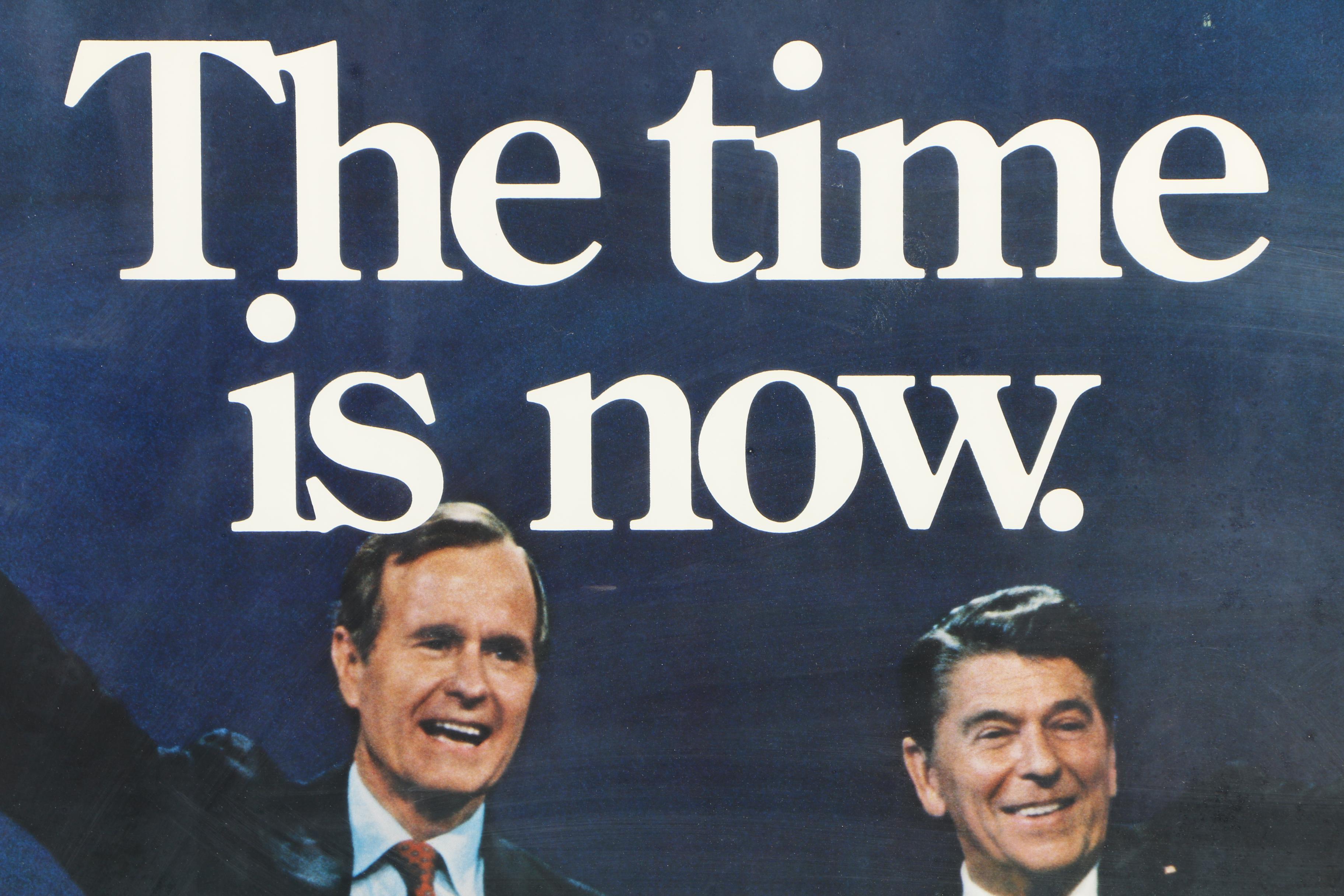 Presidents Ronald Reagan and George H.W. Bush 1980 Campaign Posters