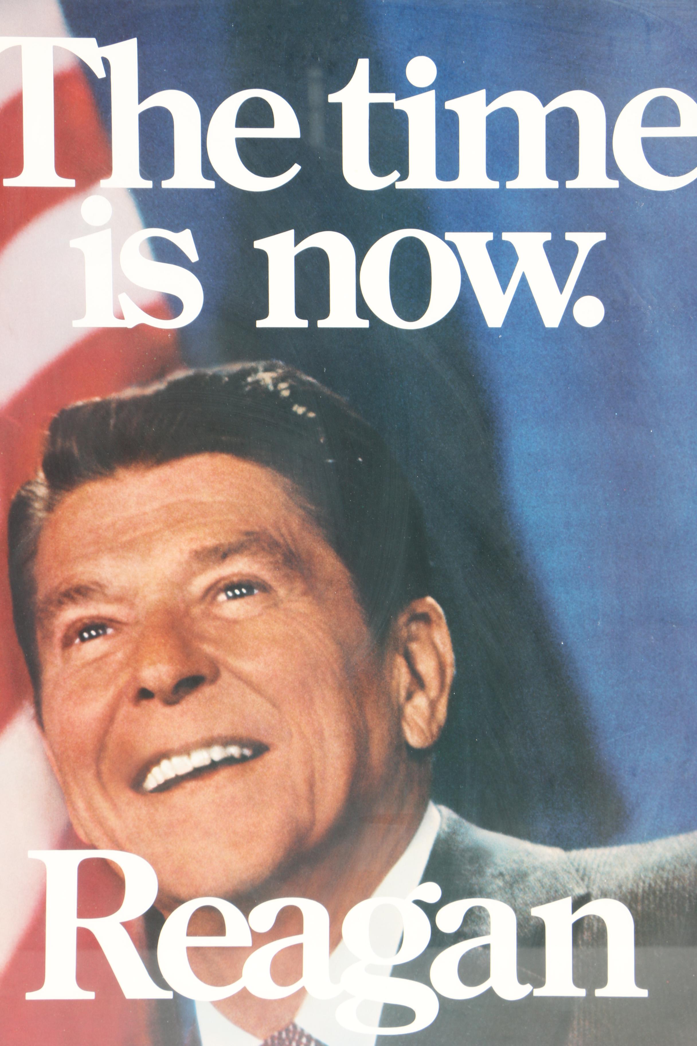 Presidents Ronald Reagan and George H.W. Bush 1980 Campaign Posters