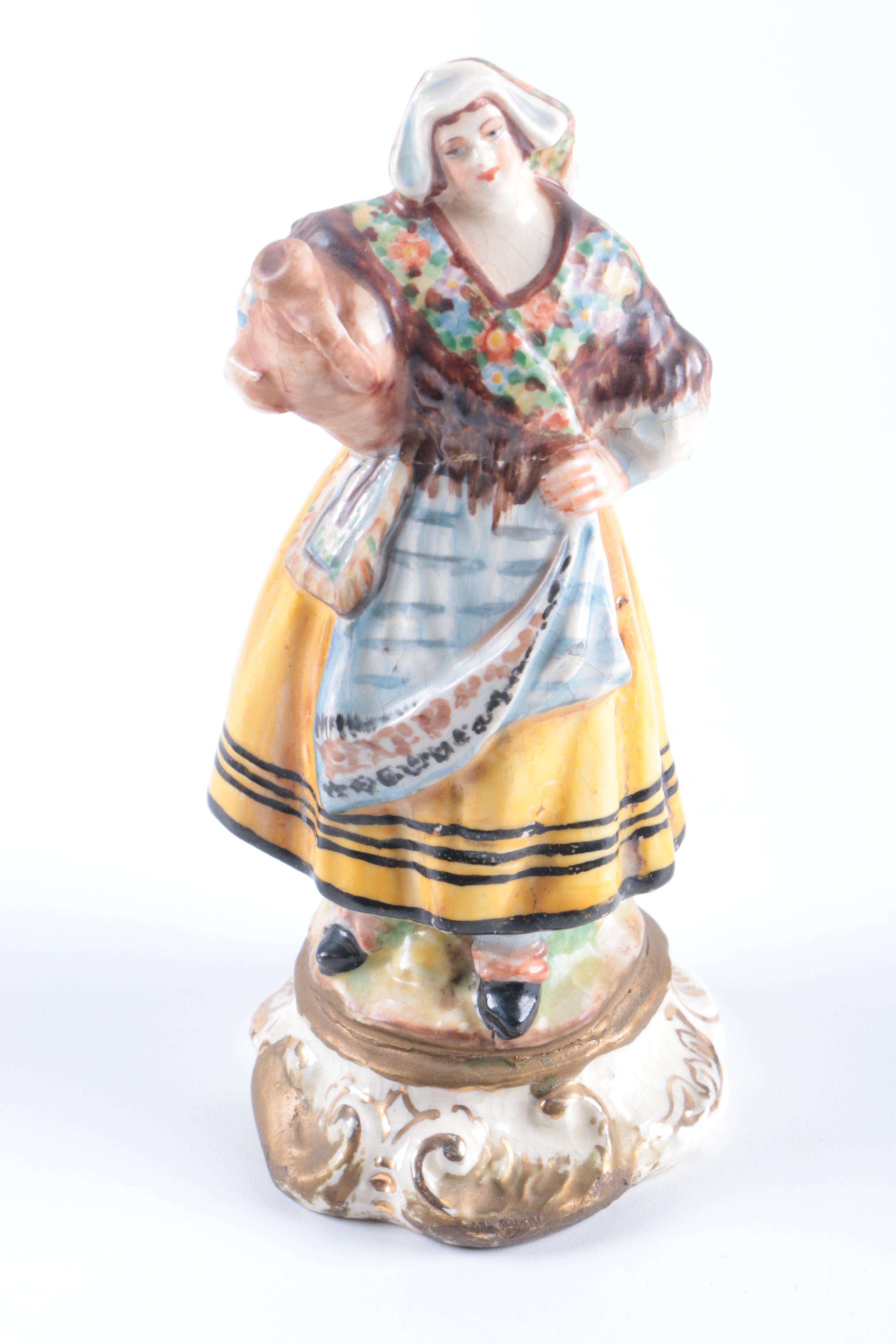 Vintage Bavarian Figurines Including Erphila