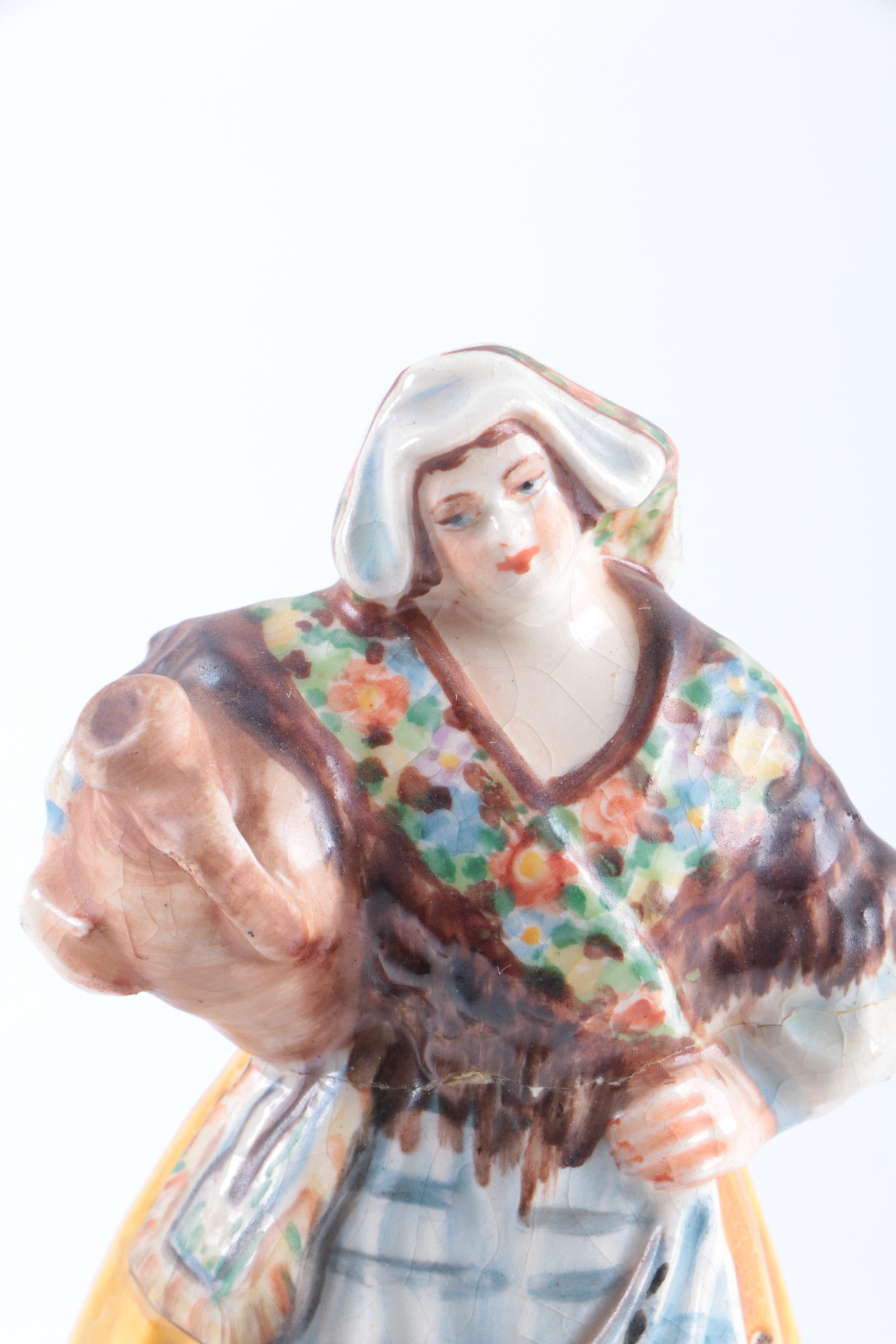 Vintage Bavarian Figurines Including Erphila