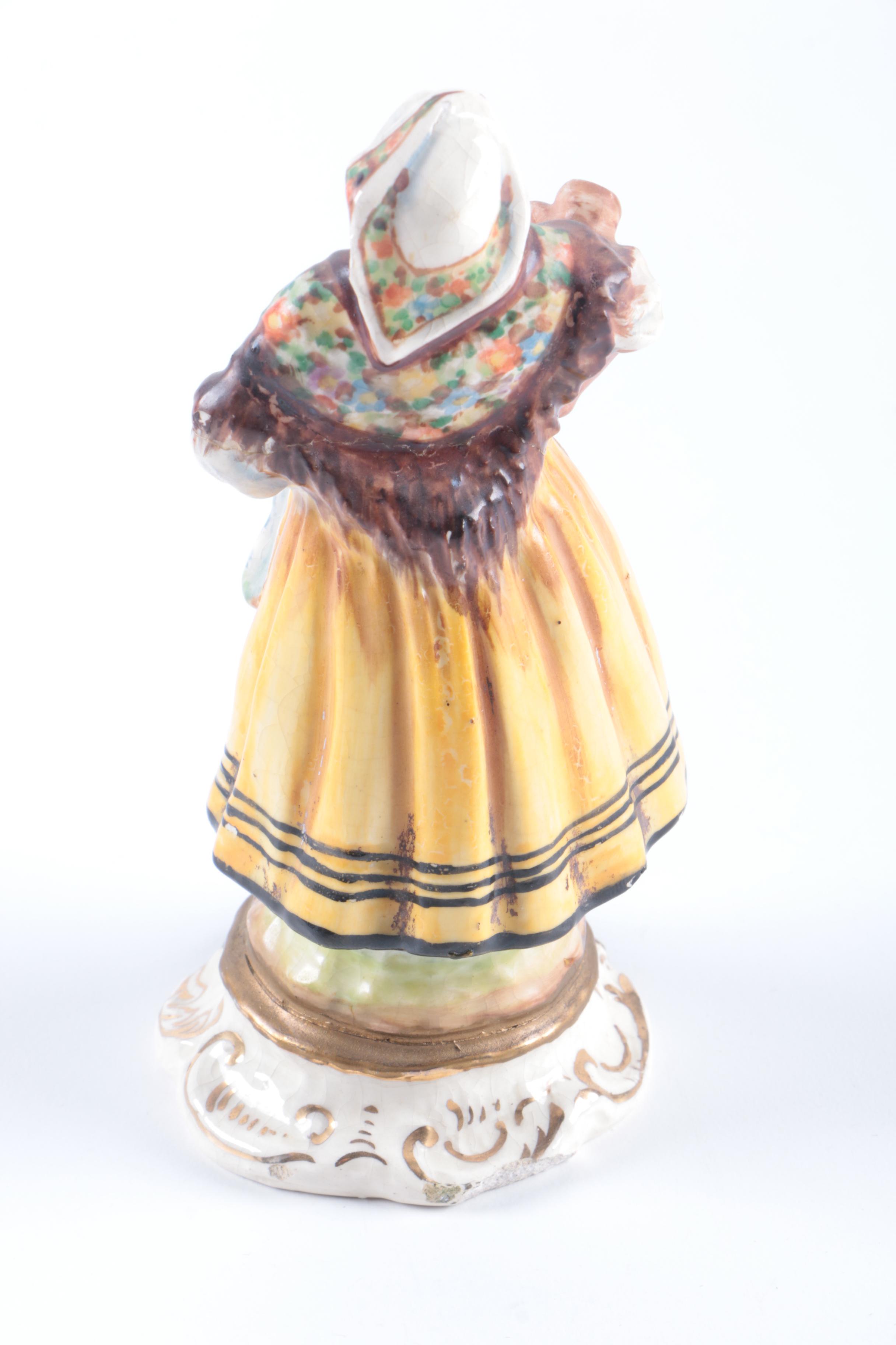Vintage Bavarian Figurines Including Erphila